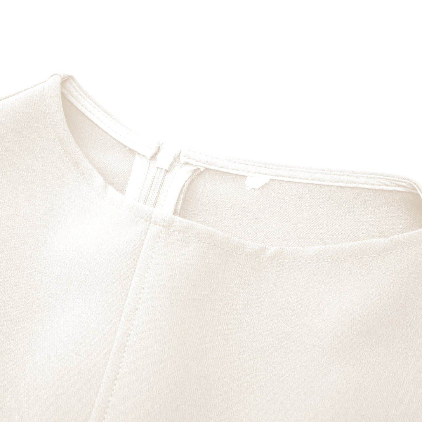 Jenifier white asymmetrical midi dress