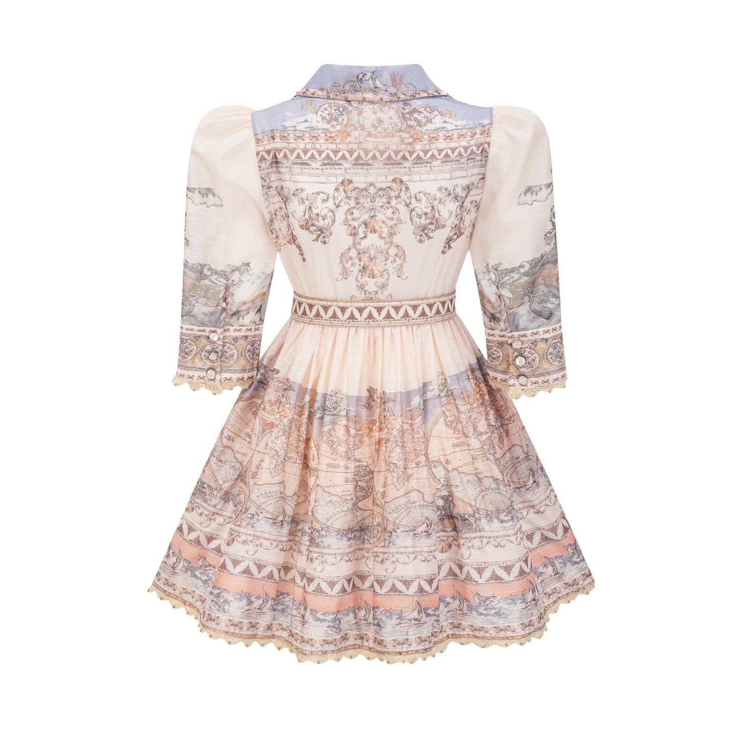 Joséphine belted Vneck mini dress