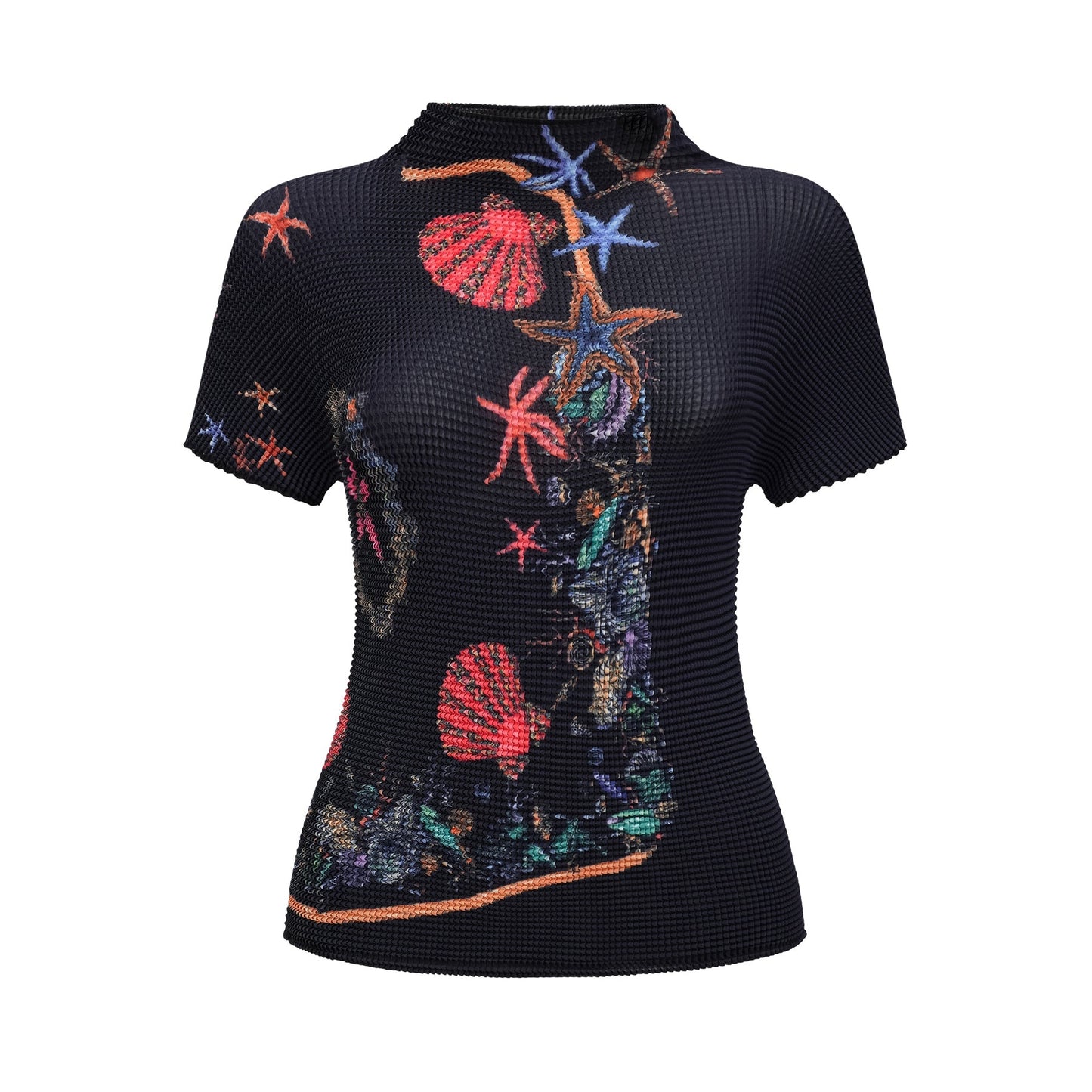 Josiane patternprint knitted top skirt matching set