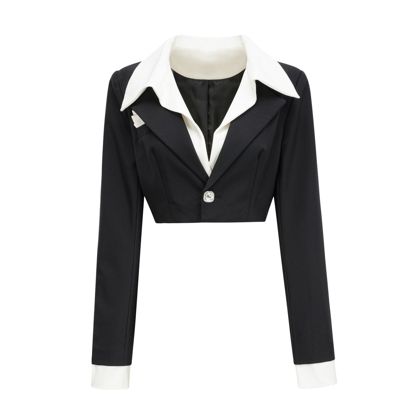 Juliette black jacket skirt matching set