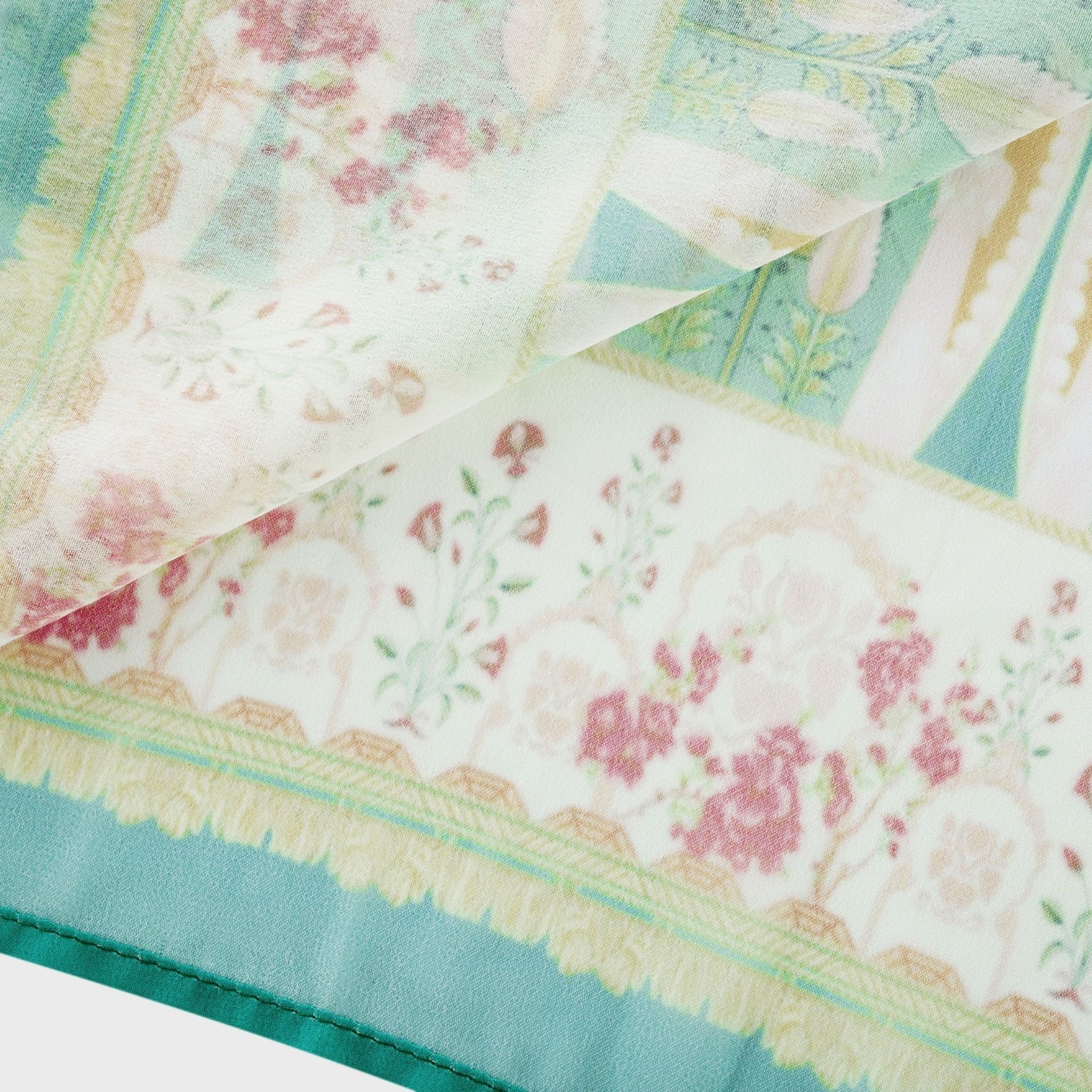 Juliette floralprint flouncehem midi dress