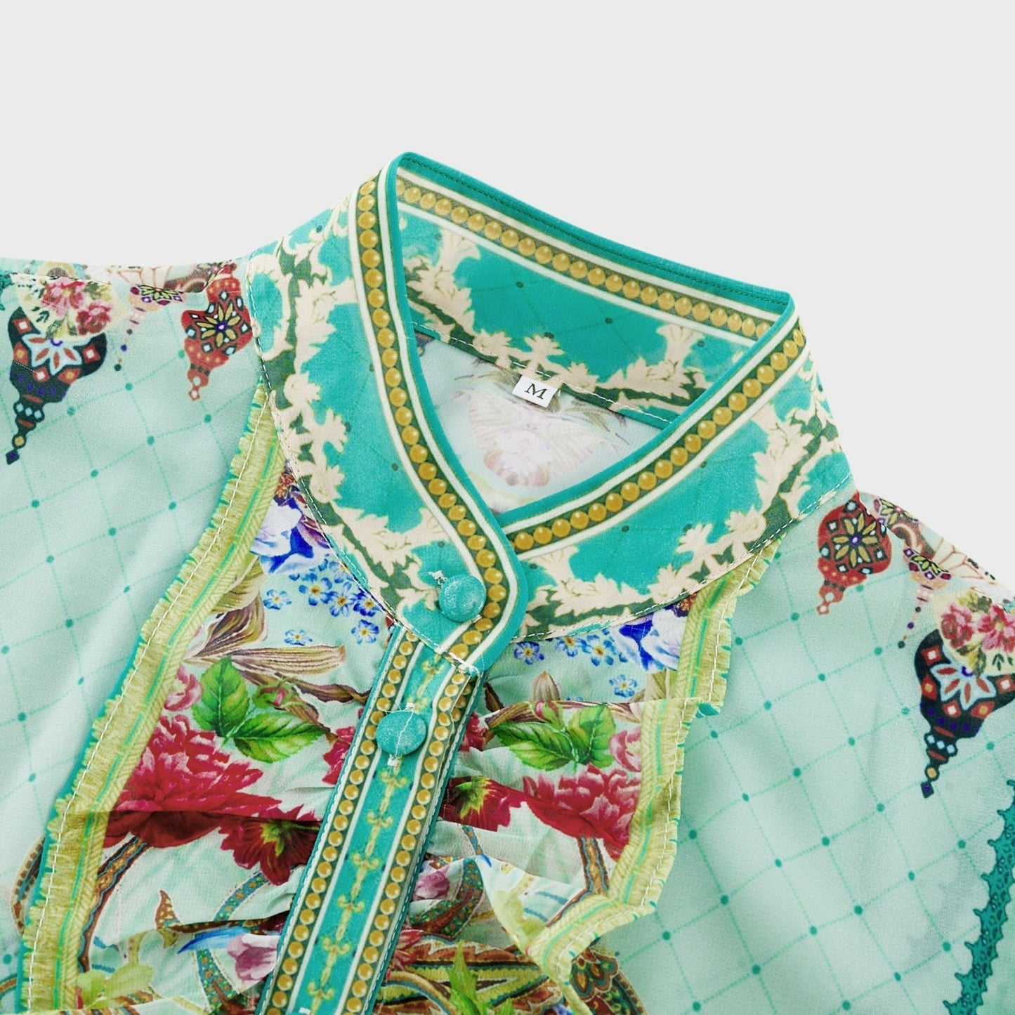 Juliette floralprint flouncehem midi dress