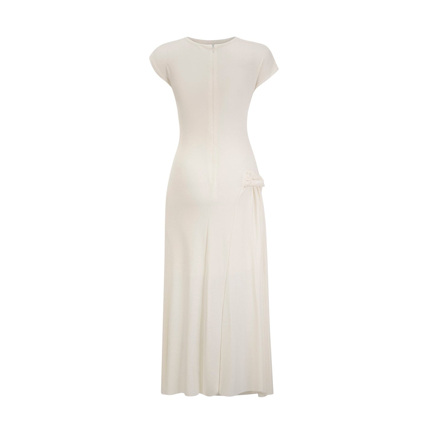 Lanetta jerseyknit draped midi dress