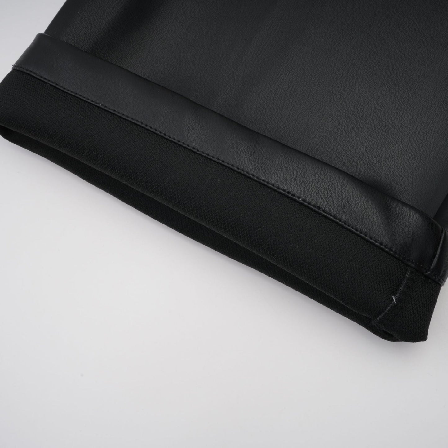 Leather trousers with contrasting color details called Clotilde