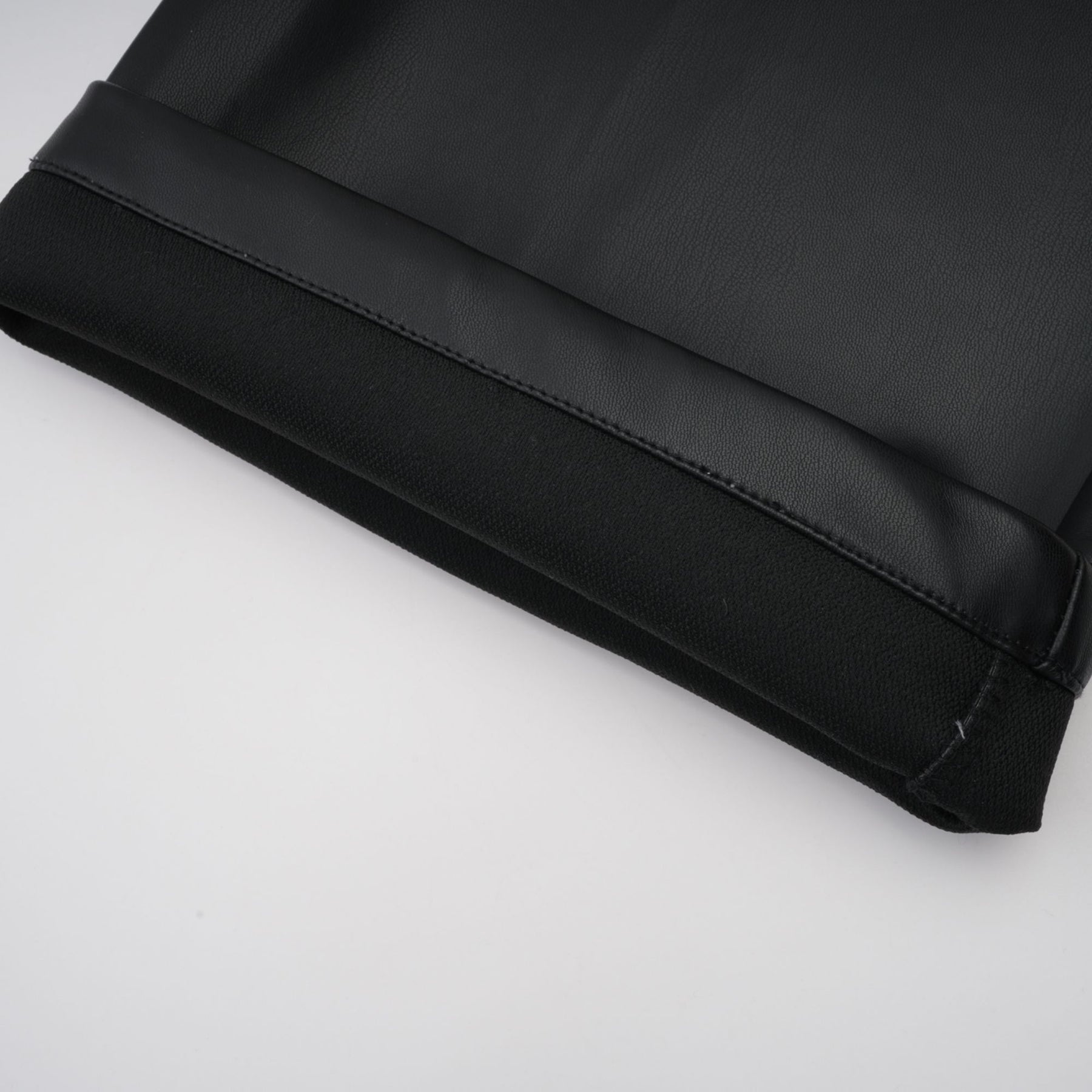 Leather trousers with contrasting color details called Clotilde