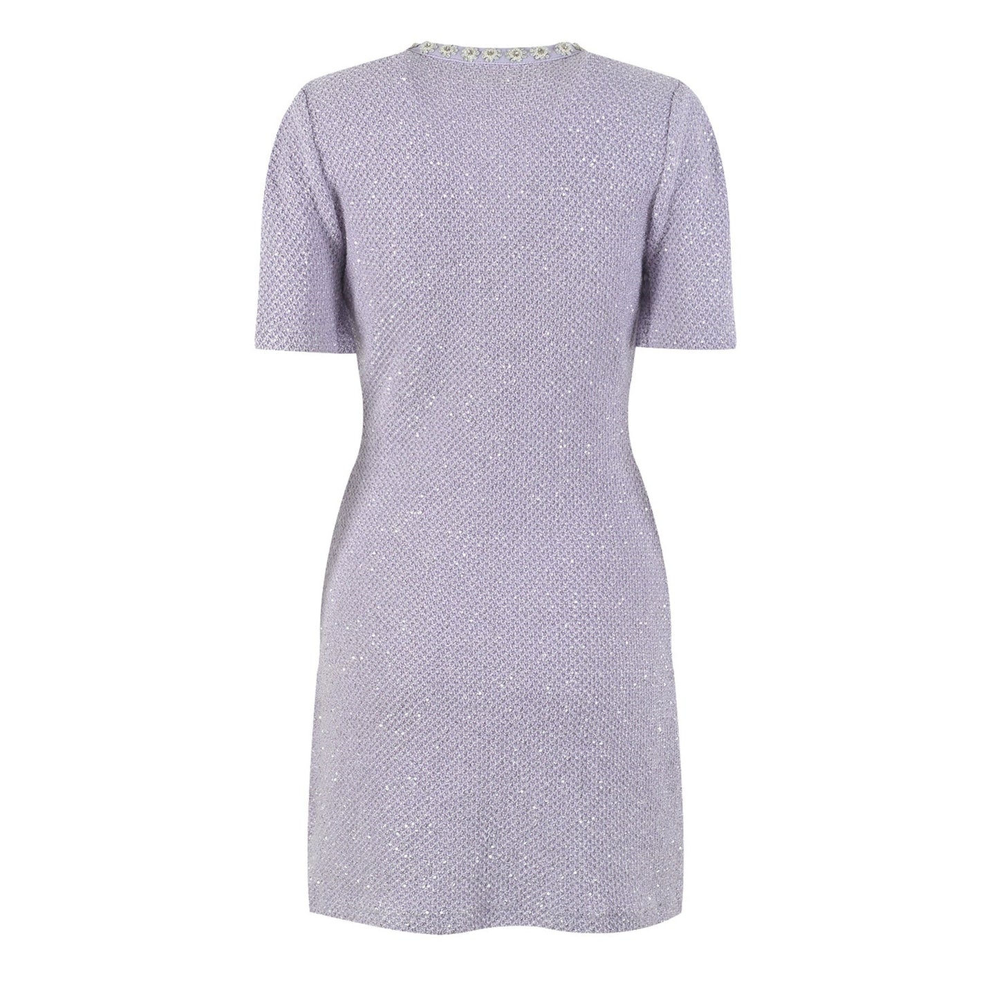 Léocadie purple embellished mini dress