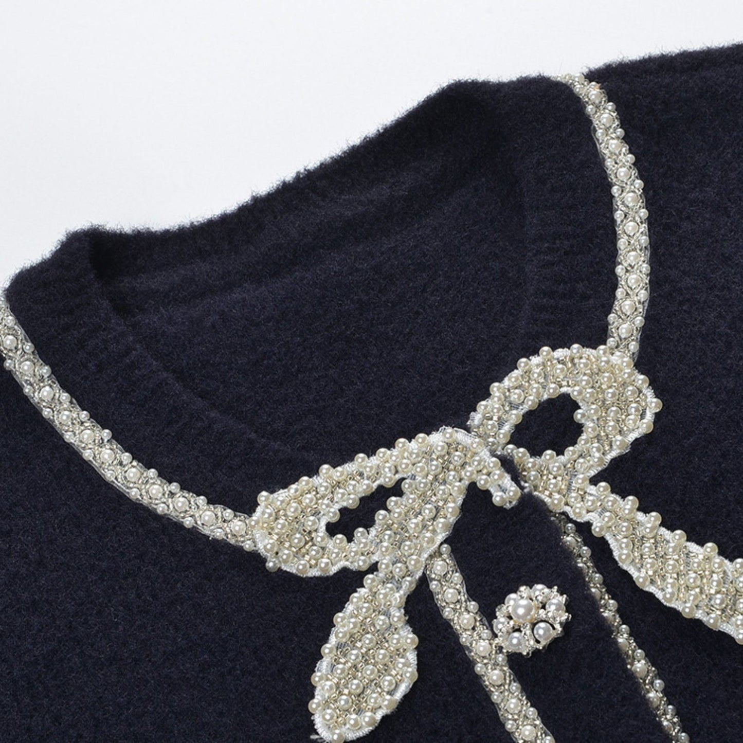 Liane fauxpearl embellished jacket skirt matching set