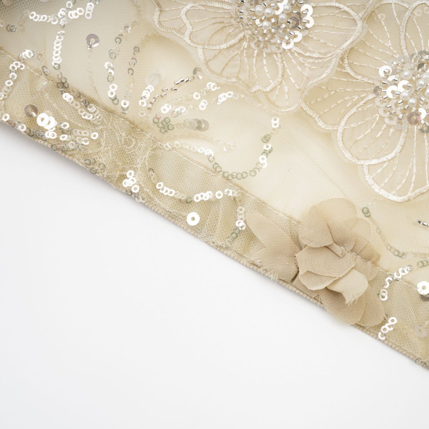 Liane semisheer flower beaded organza light luxury jacket