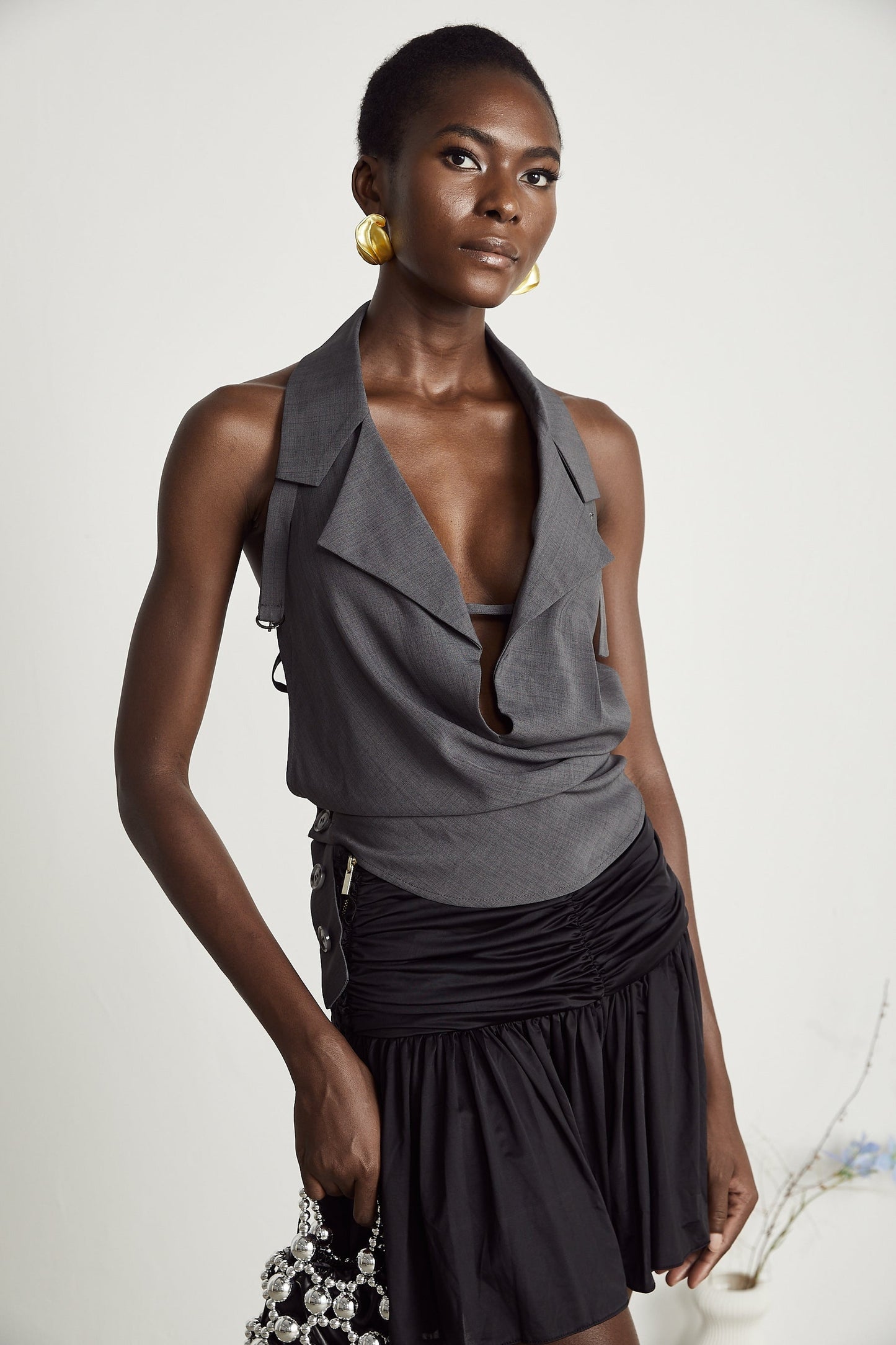 Lucianna openback sleeveless top