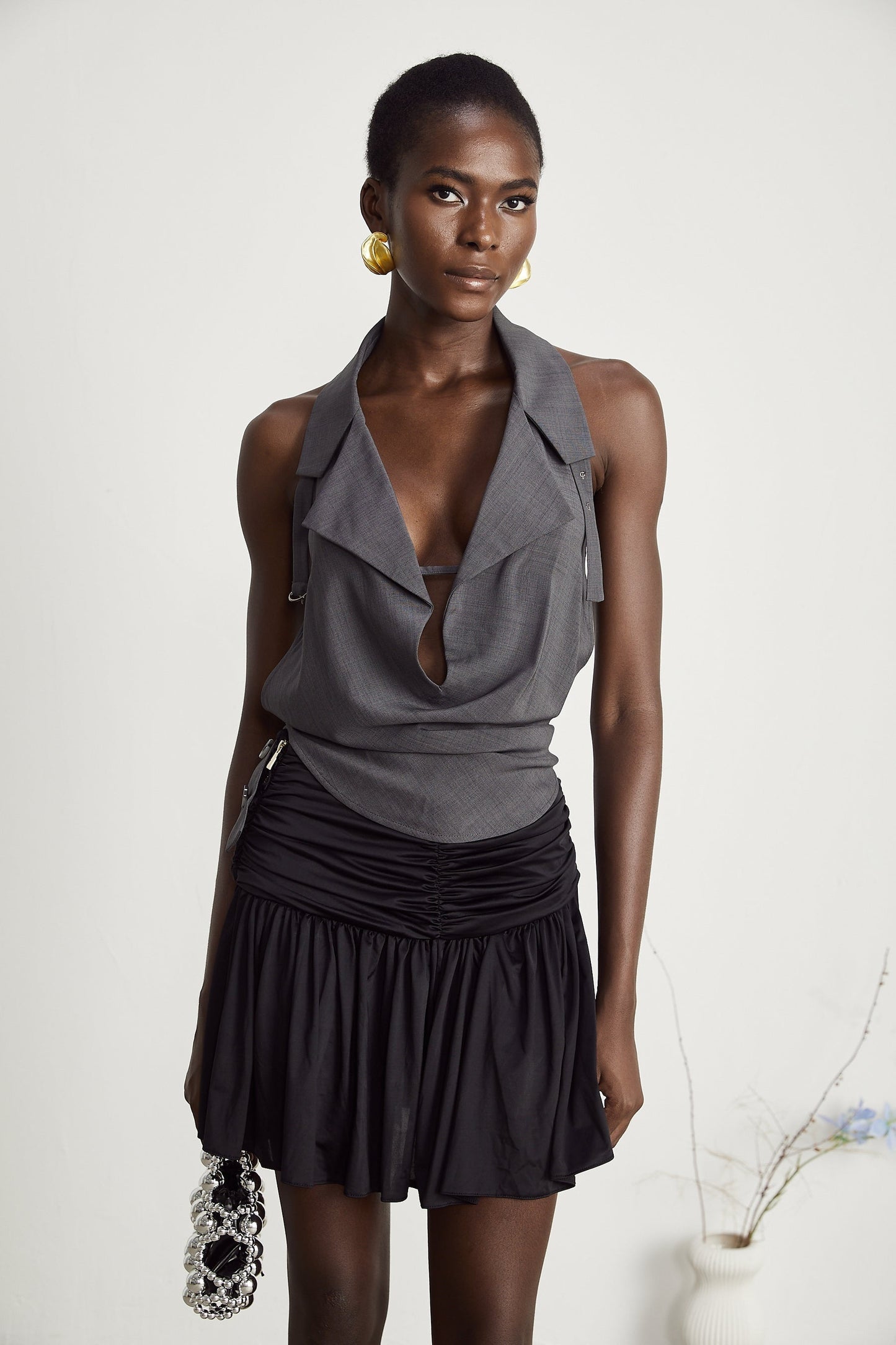 Lucianna openback sleeveless top
