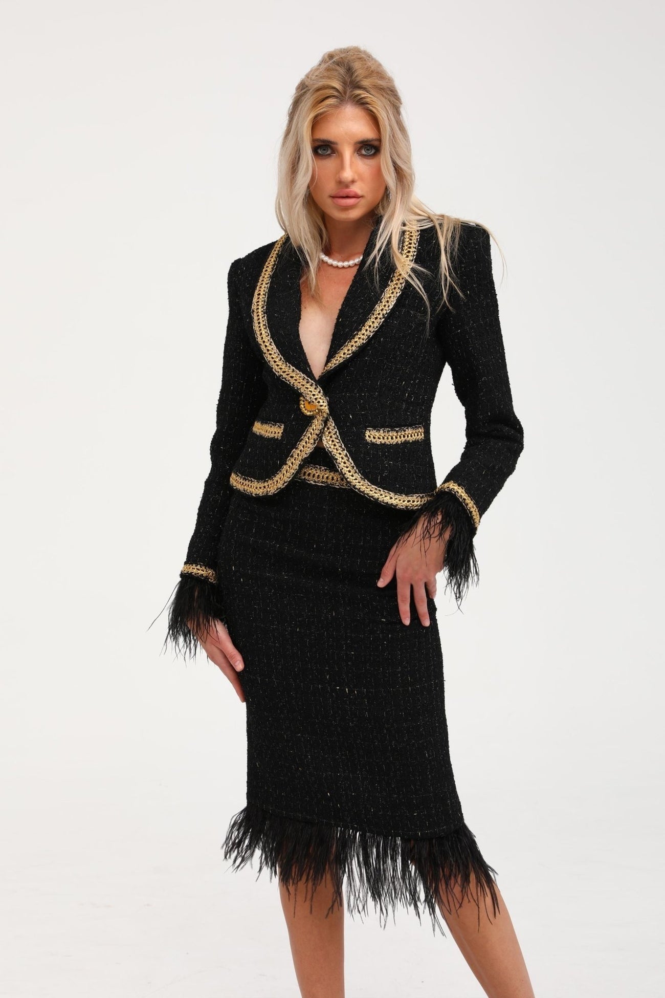 Maedhbh jacket skirt matching set