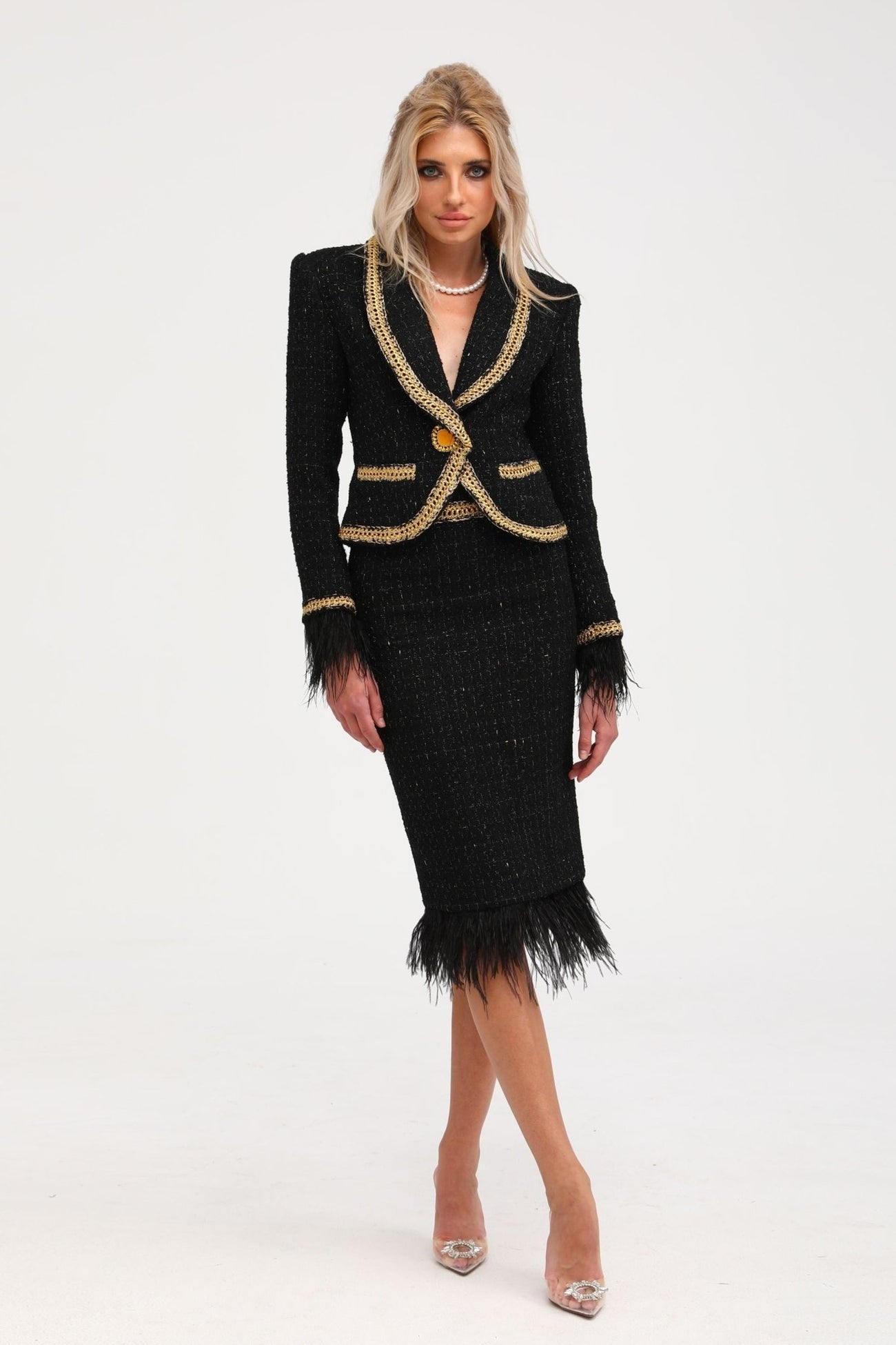 Maedhbh jacket skirt matching set