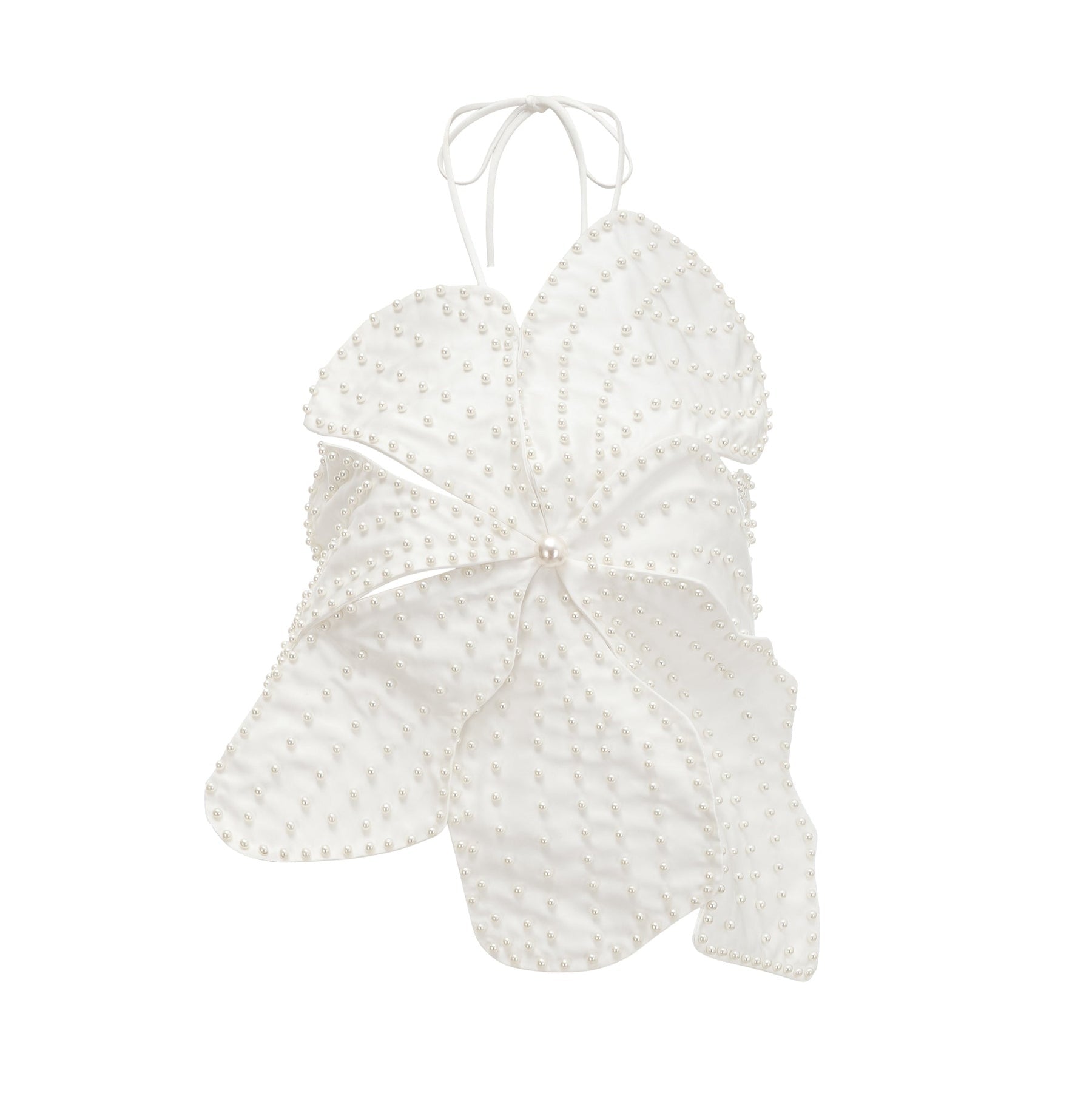 Maëlle fauxpearl embellished top