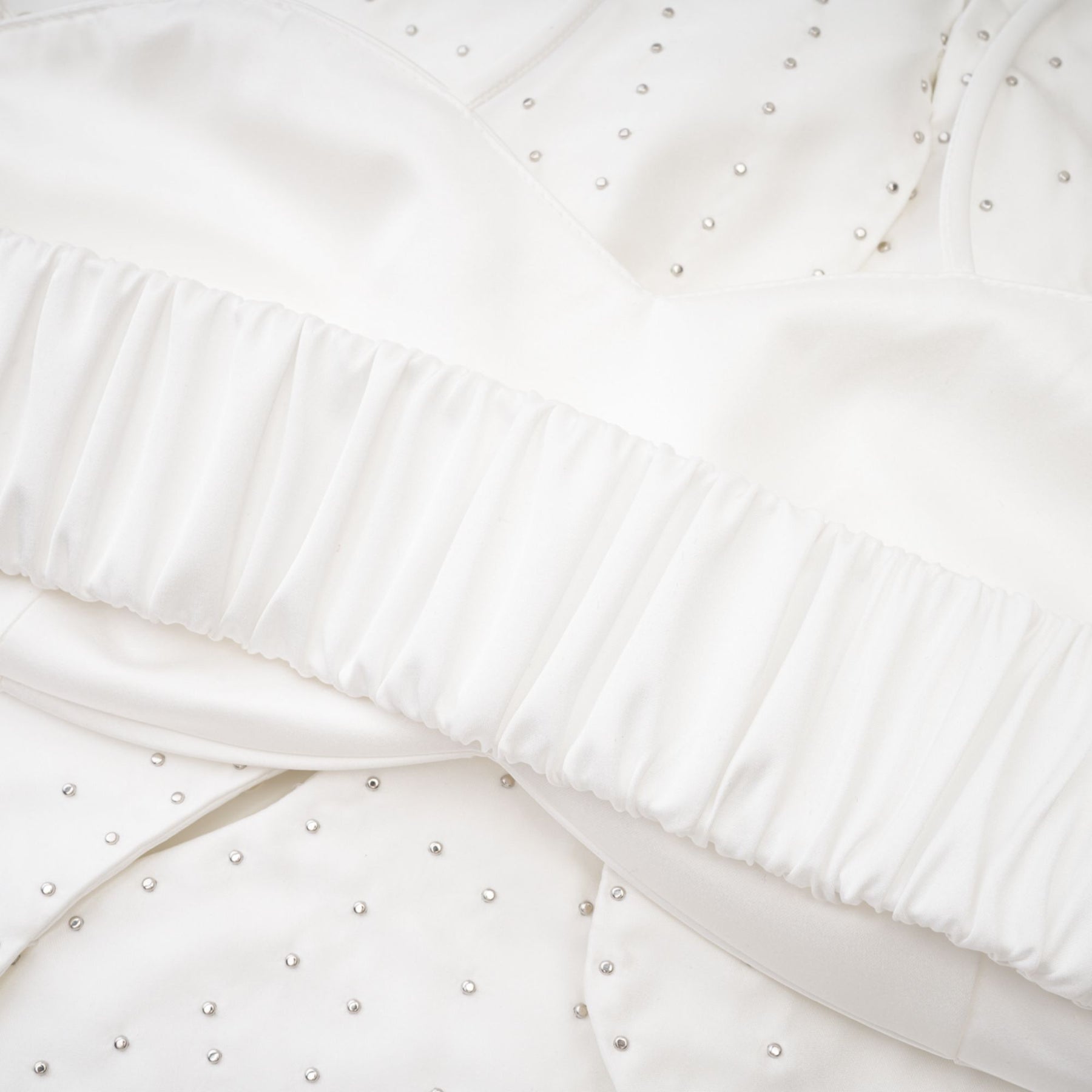 Maëlle fauxpearl embellished top