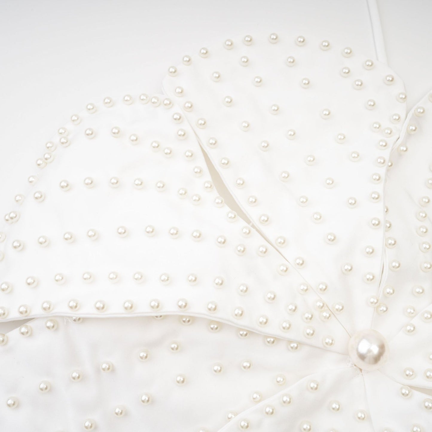 Maëlle fauxpearl embellished top