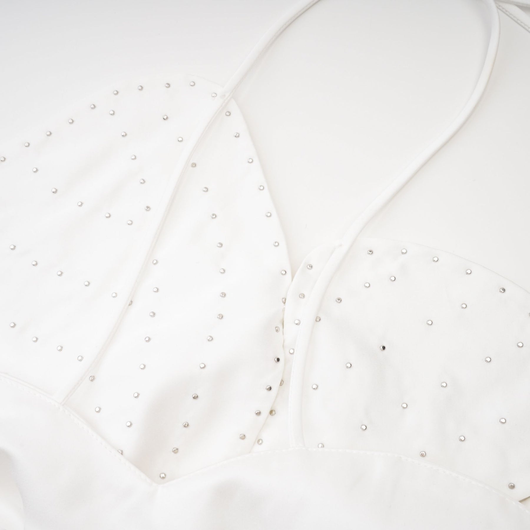 Maëlle fauxpearl embellished top