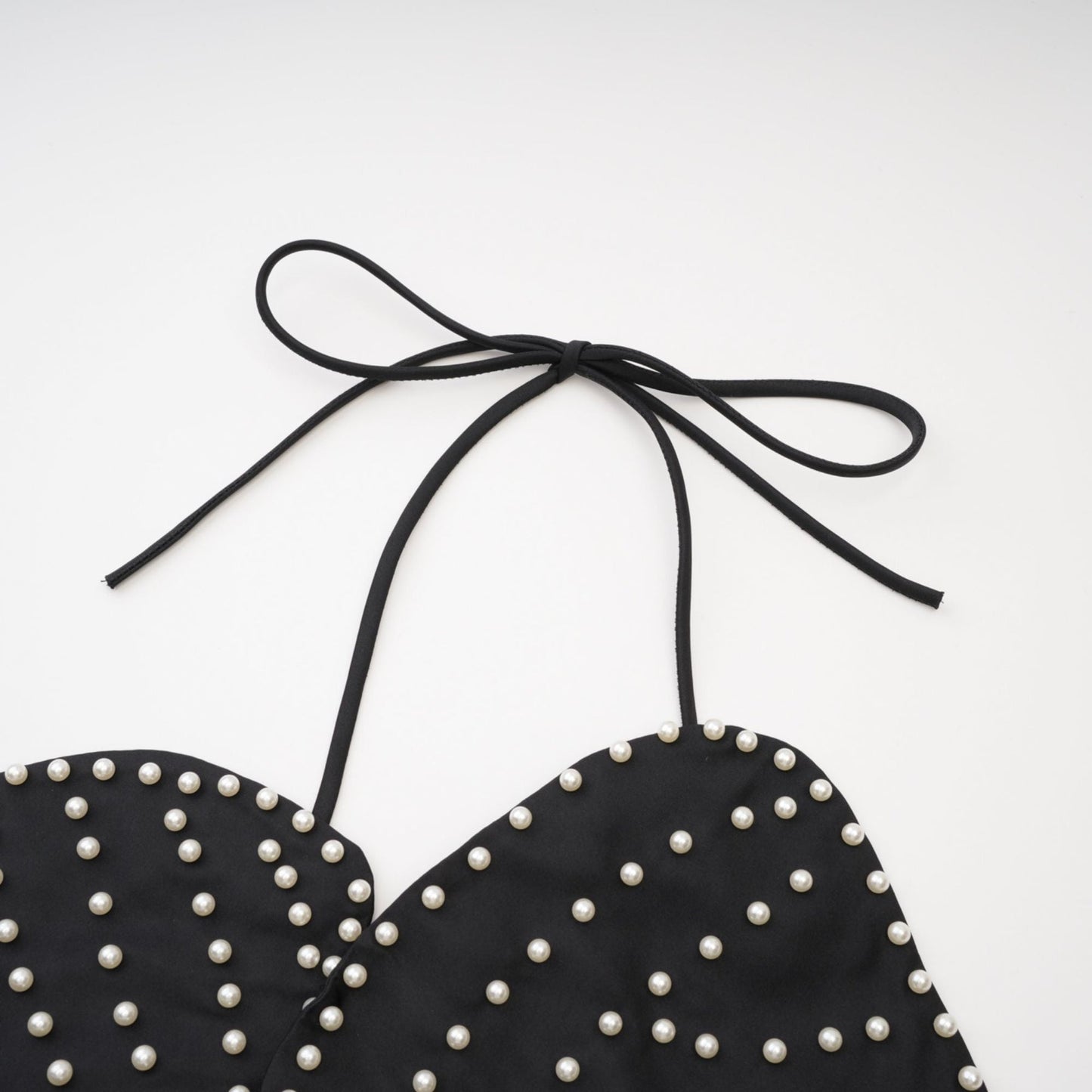 Maëlle fauxpearl embellished top