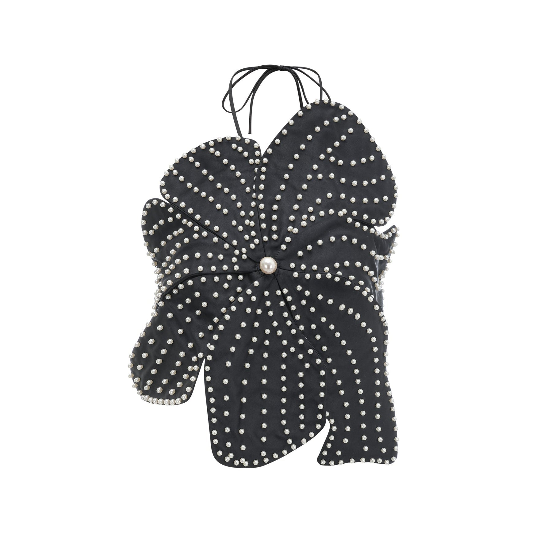 Maëlle fauxpearl embellished top