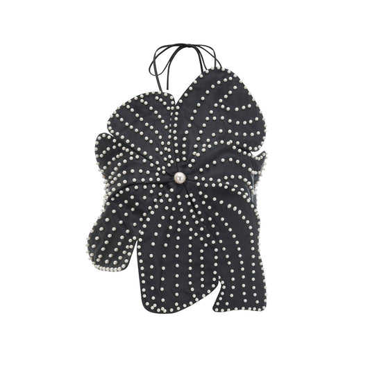 Maëlle fauxpearl embellished top