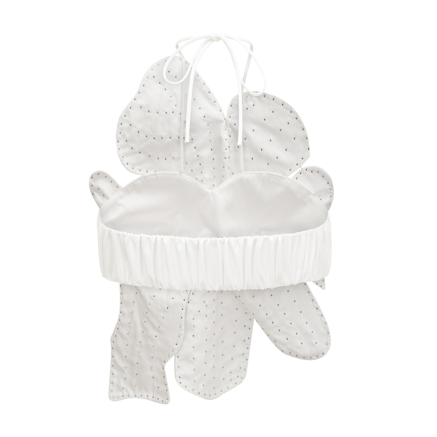 Maëlle fauxpearl embellished top