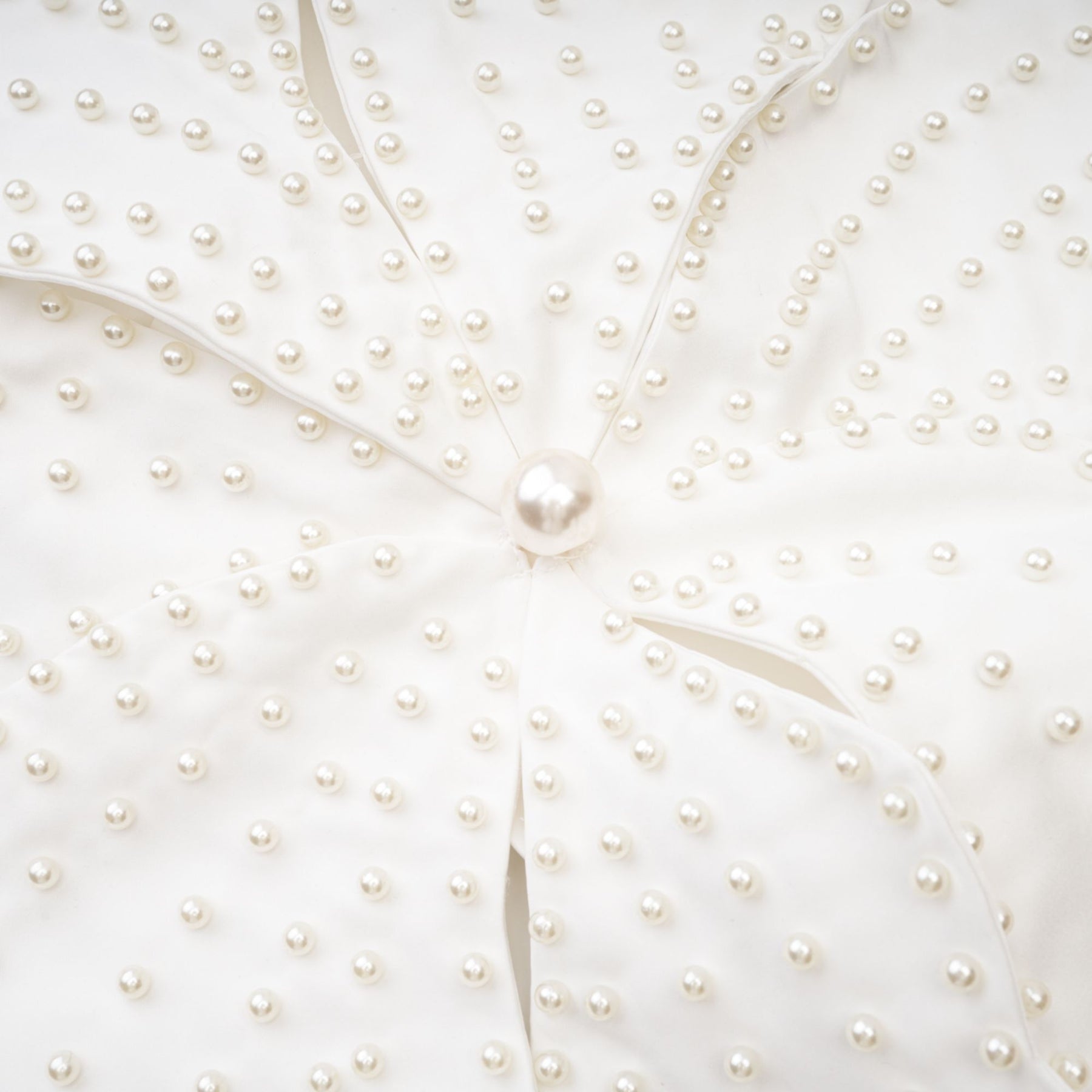 Maëlle fauxpearl embellished top