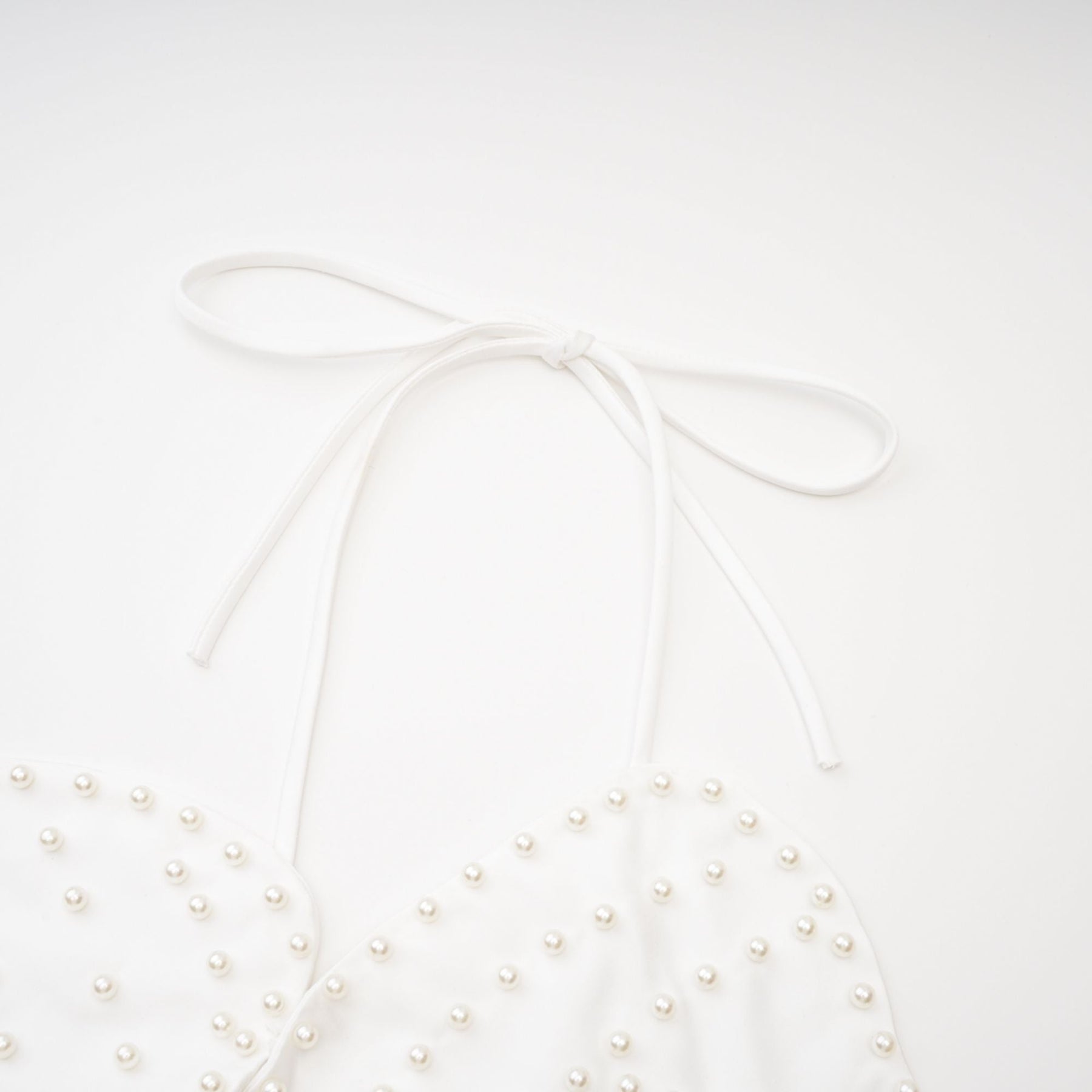 Maëlle fauxpearl embellished top