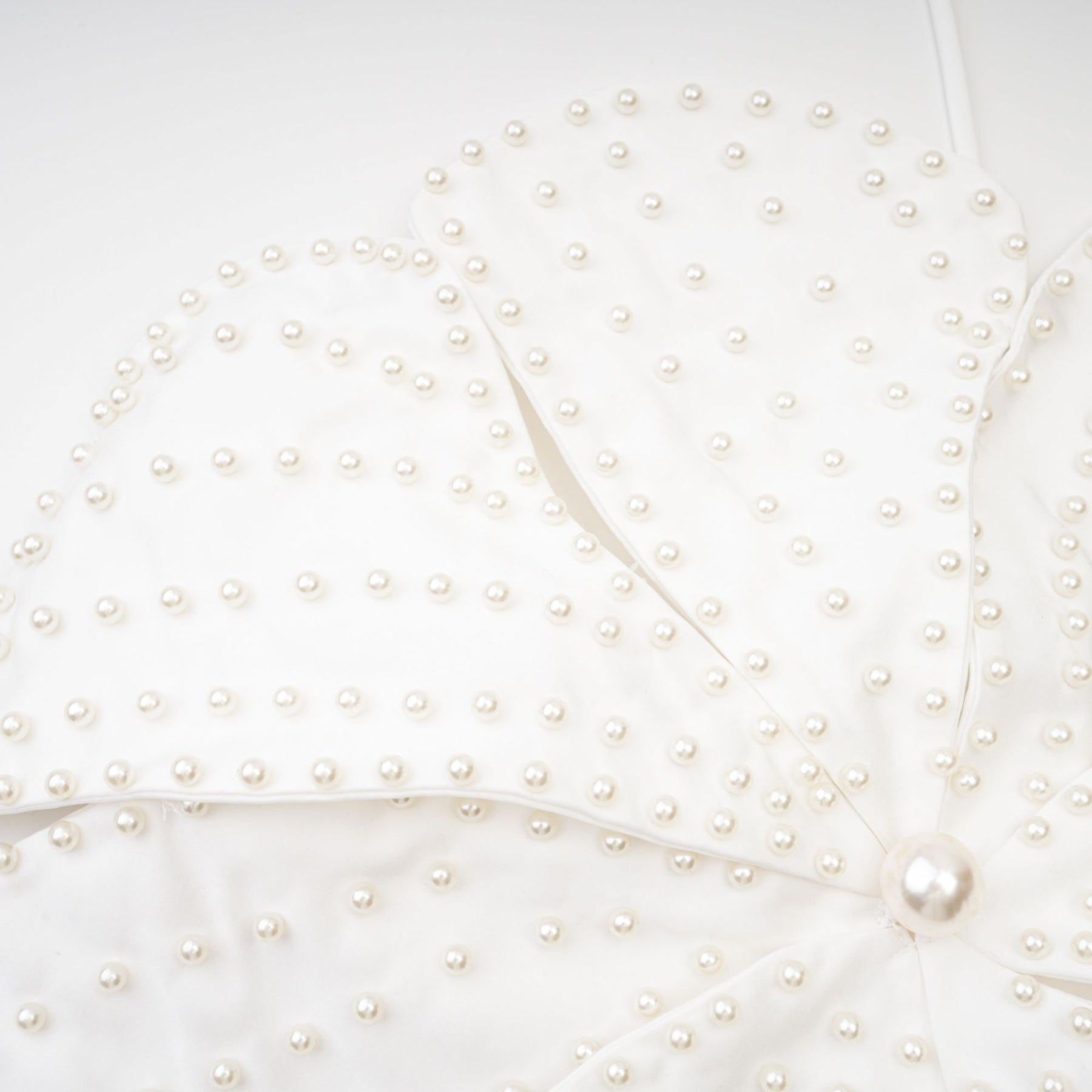 Maëlle fauxpearl embellished top