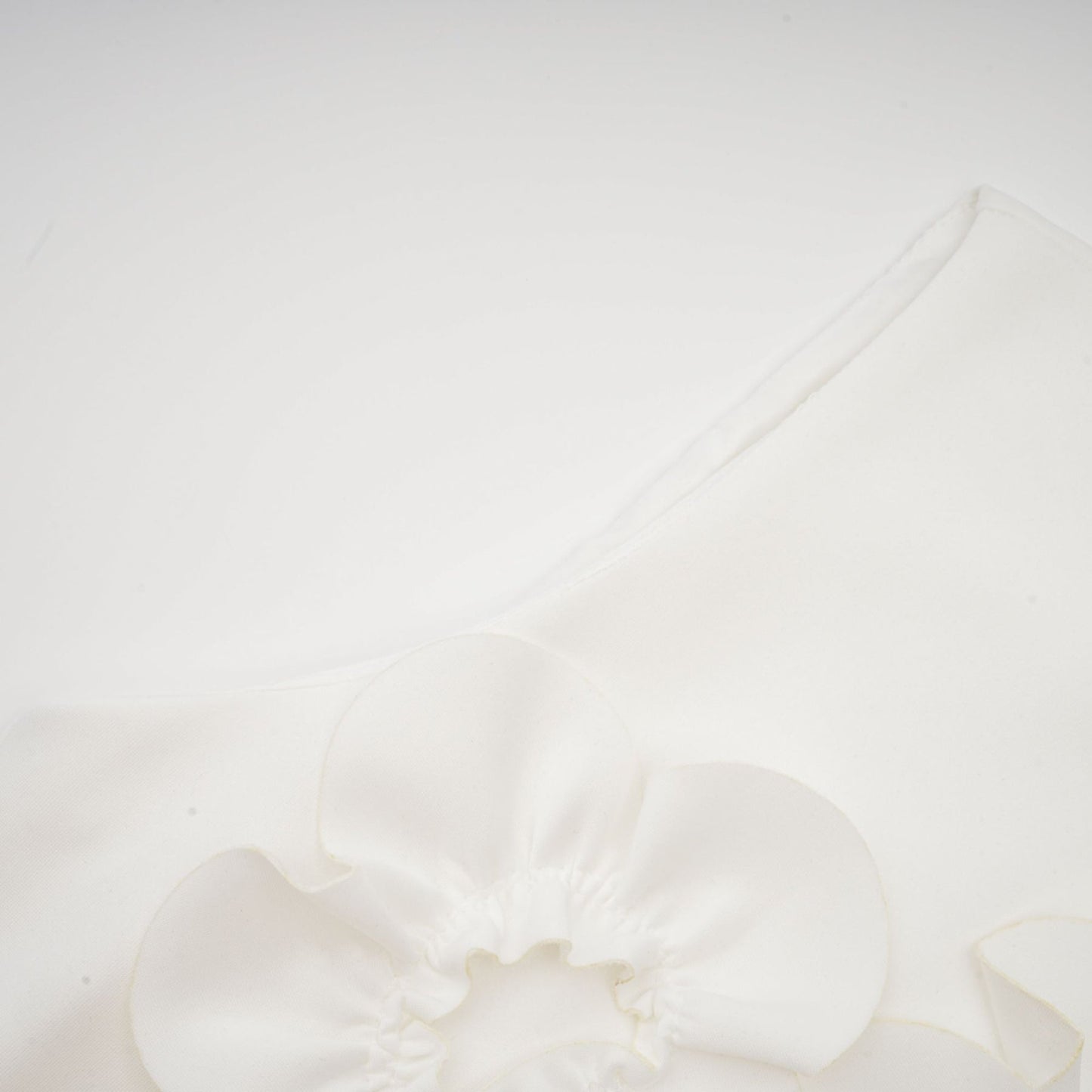 Magali bowtie fauxflower embellished sleeveless maxi dress in White