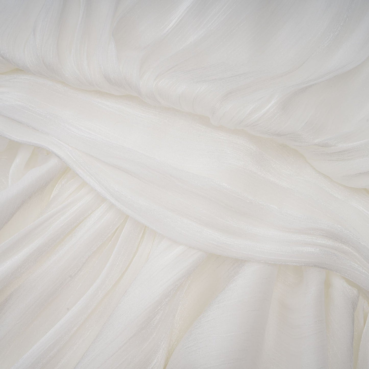 Mahault white pleated glittereffect mini dress