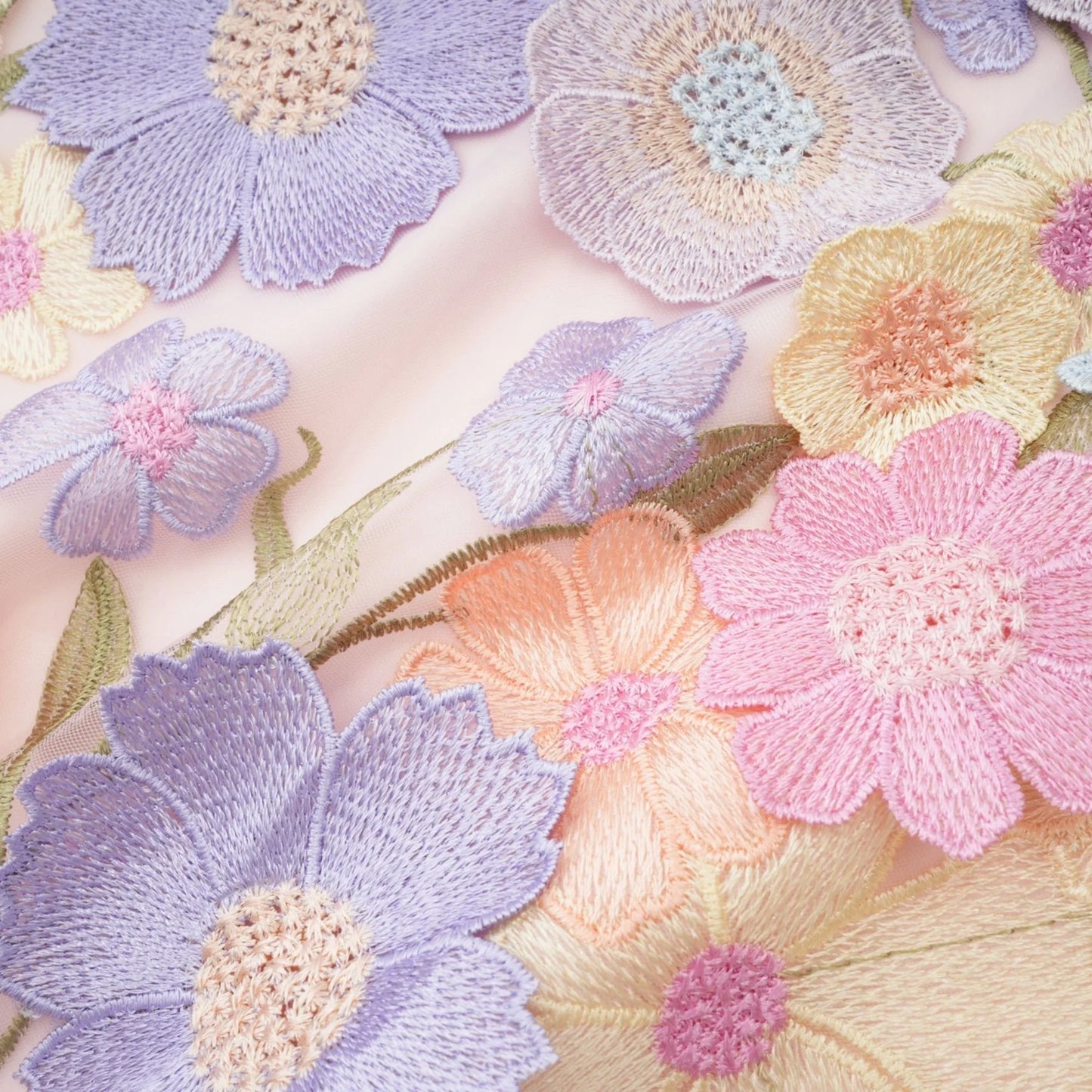 Malika petal embroidered top skirt matching set