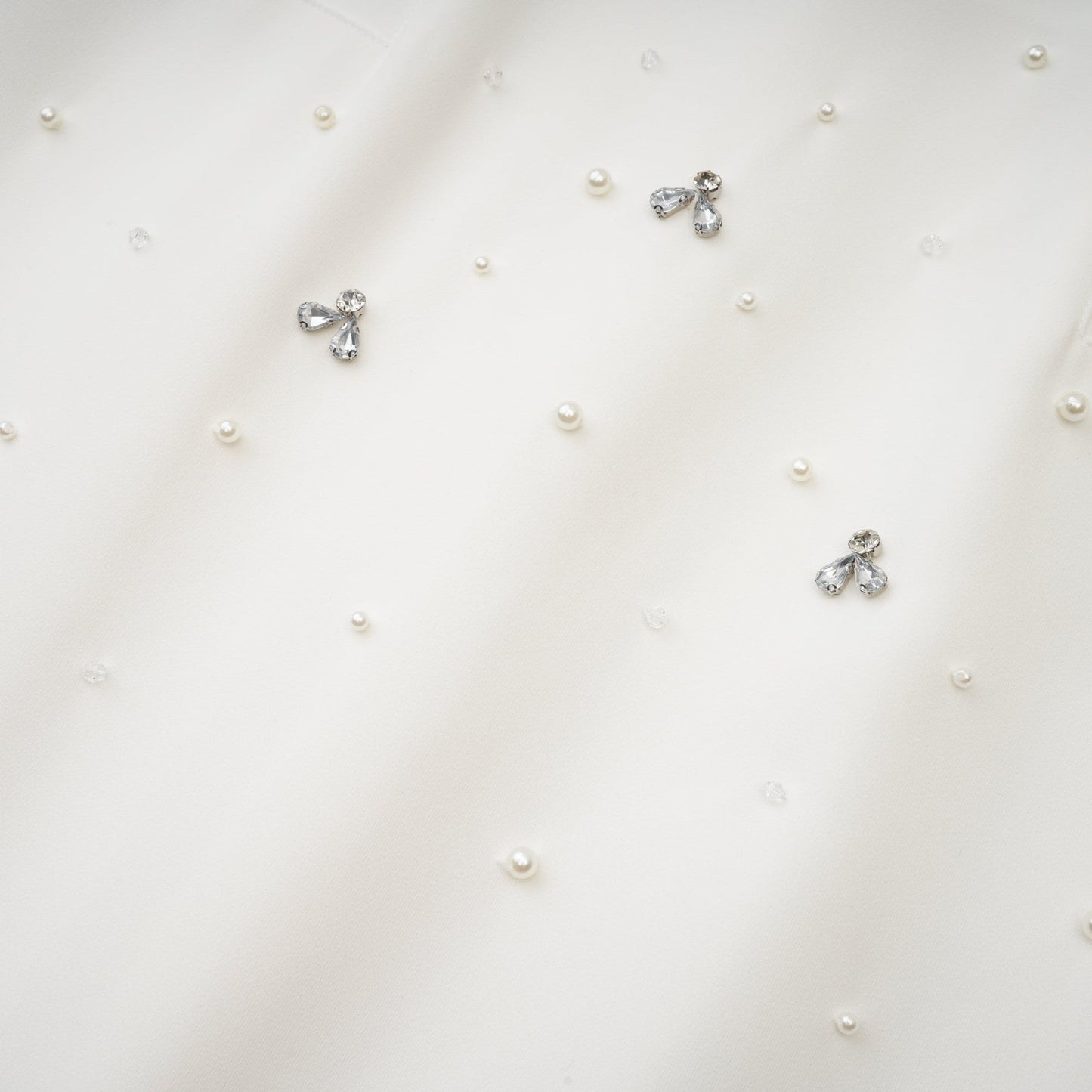 Melisande white embellished midi dress