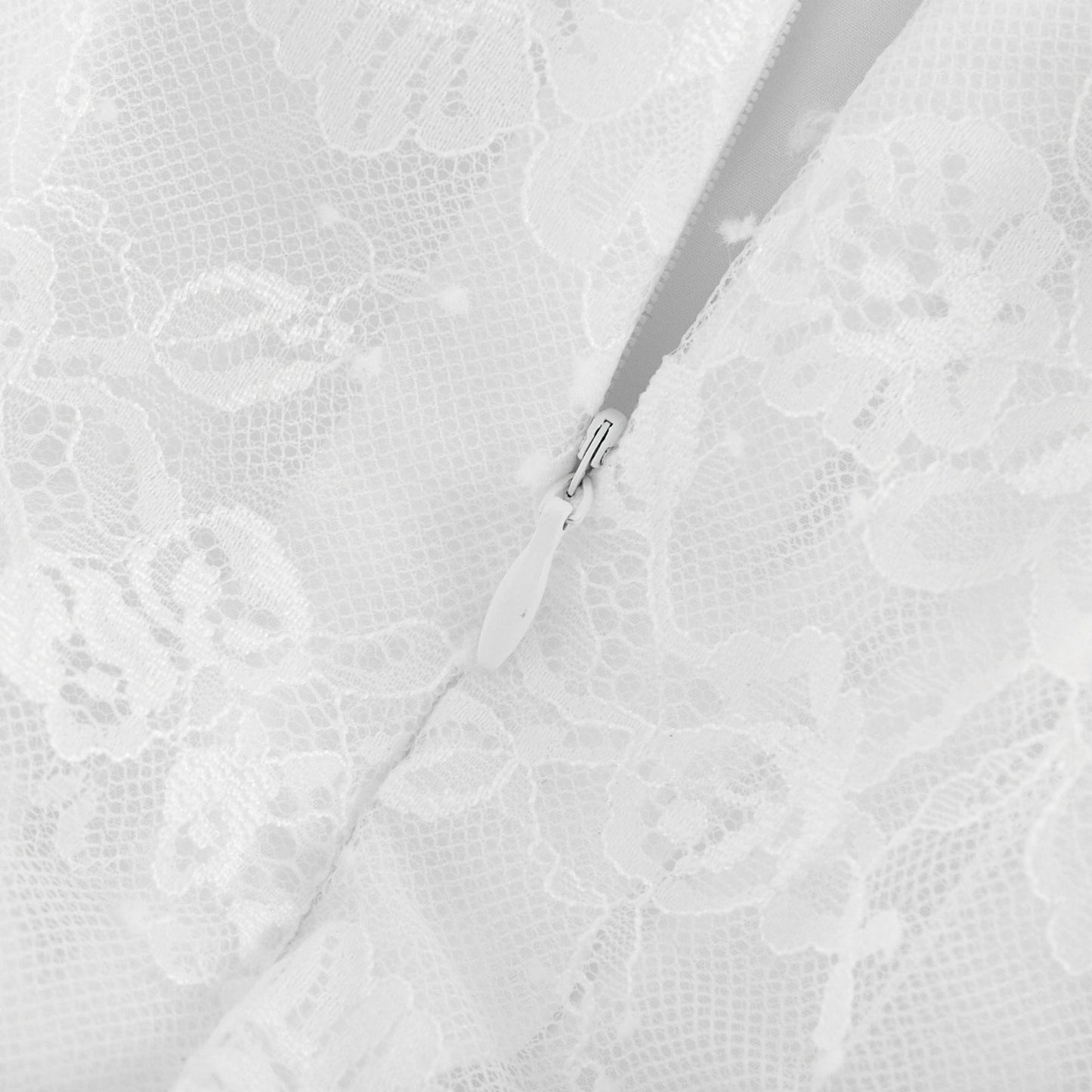 Mélisande white lace tiered maxi dress