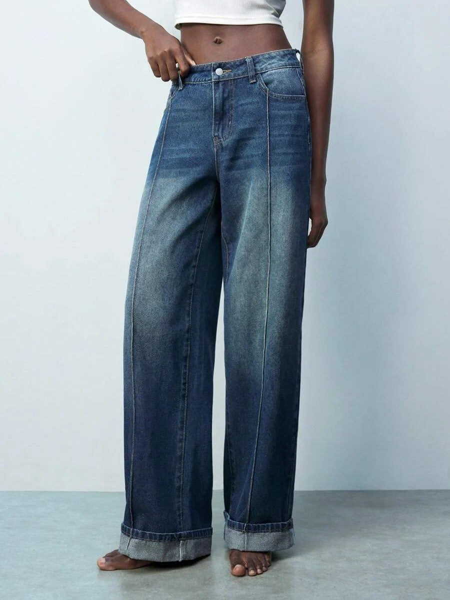 Modern Casual CloseFitting MidWaist Womens Jeans Fashion Classic Versatile SpringSummer Western