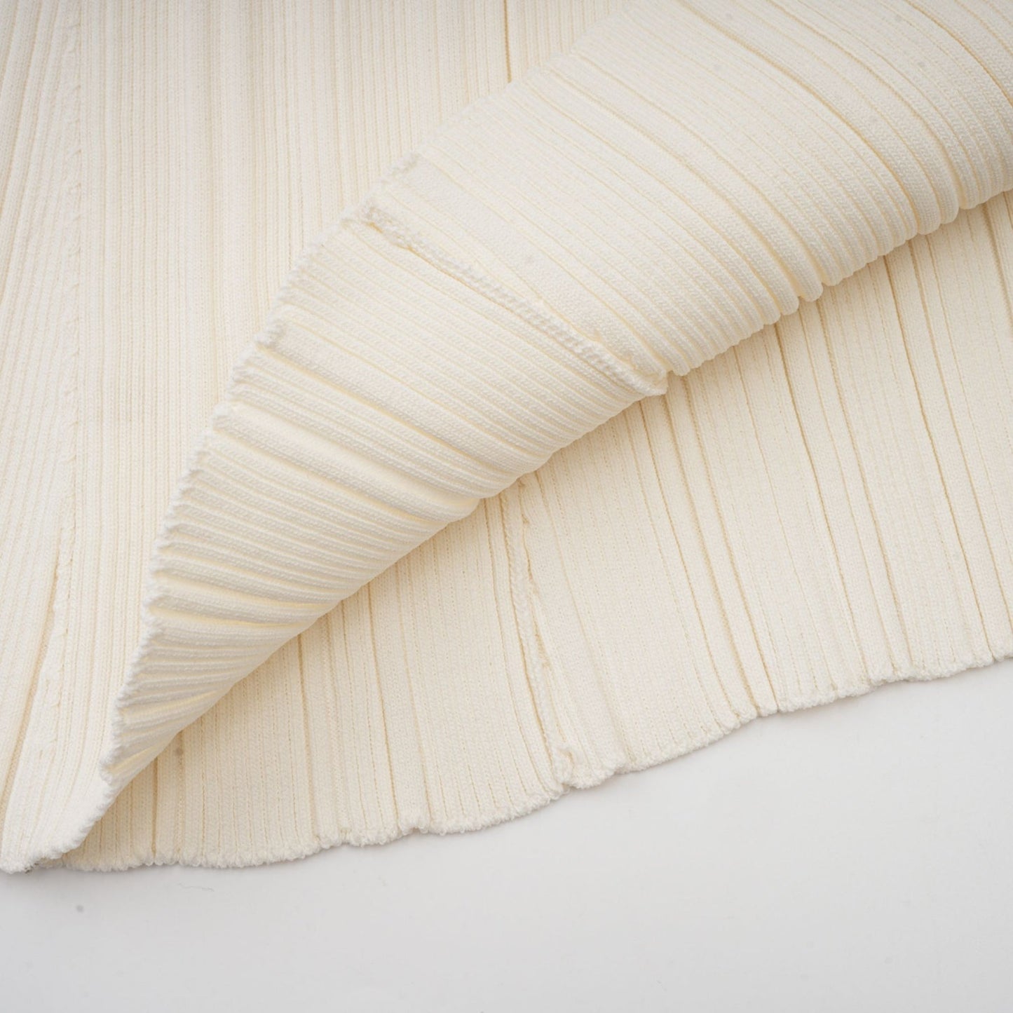 Nouria white mermaidhem knit midi dress