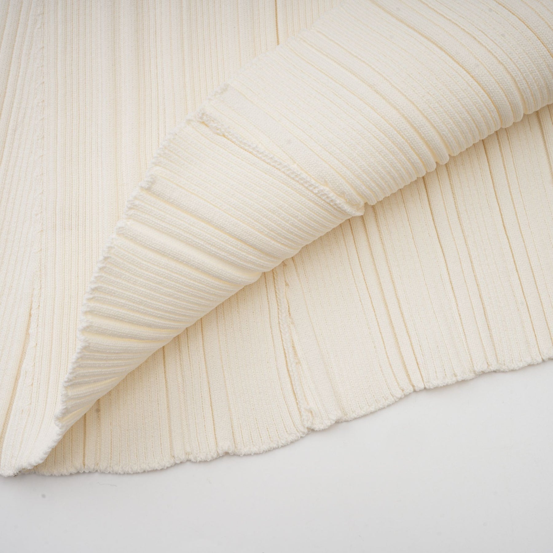 Nouria white mermaidhem knit midi dress