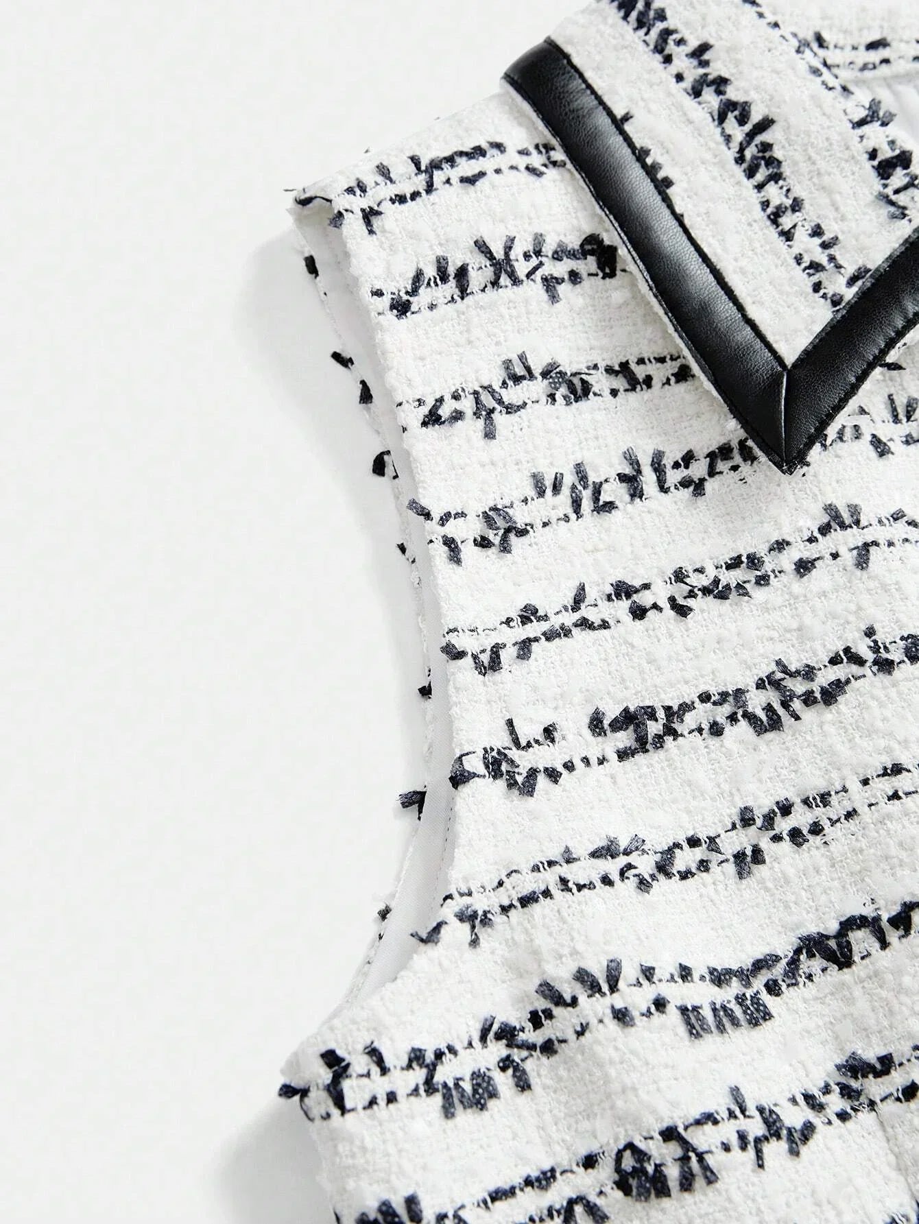 Patchwork Leather Striped Jumper Dress For Women AutumnWinter