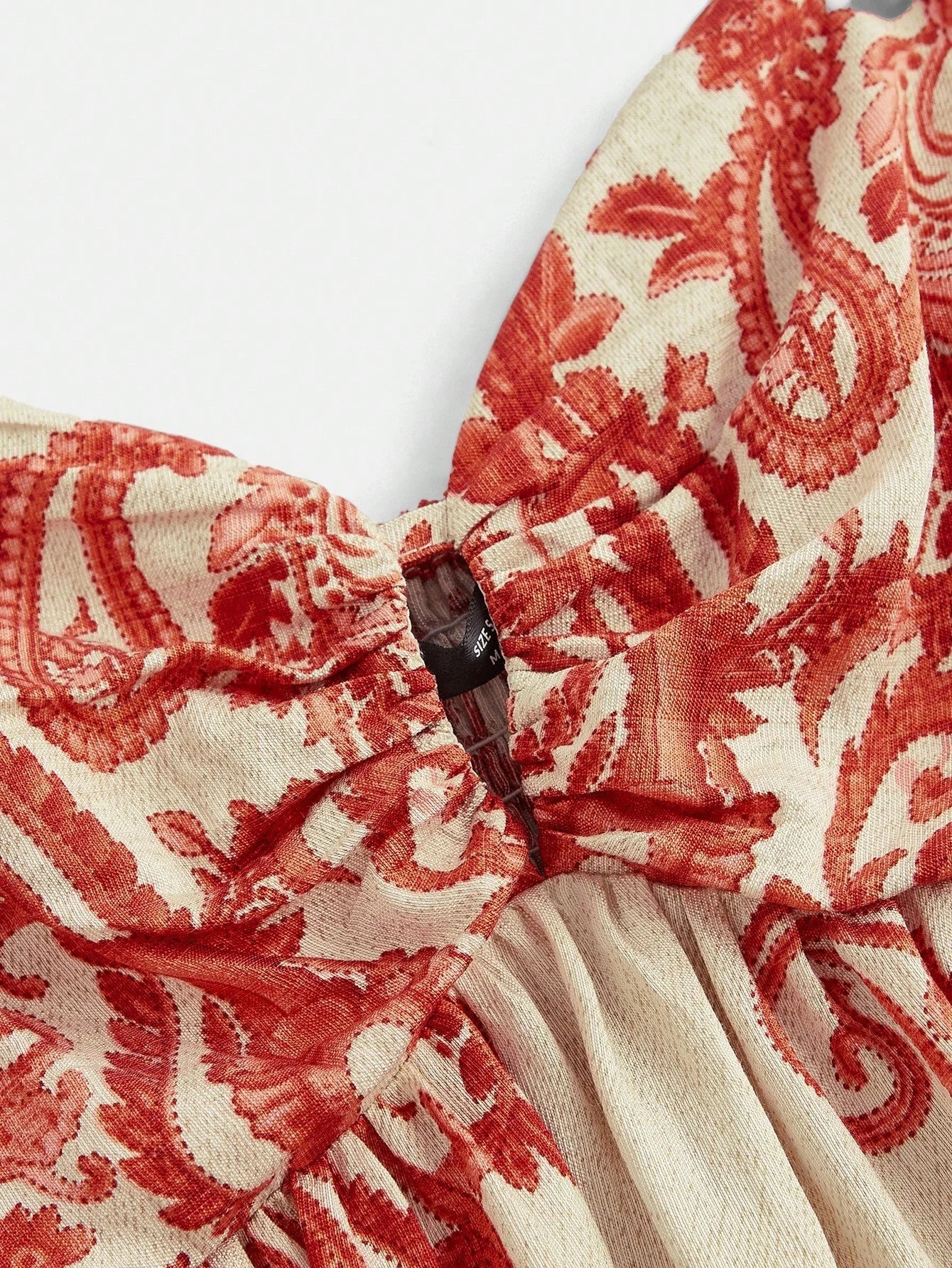 Peylow Orange Contrast Print Dress Sexy Bohemian Beach Dress For Women SpringSummer Outfits