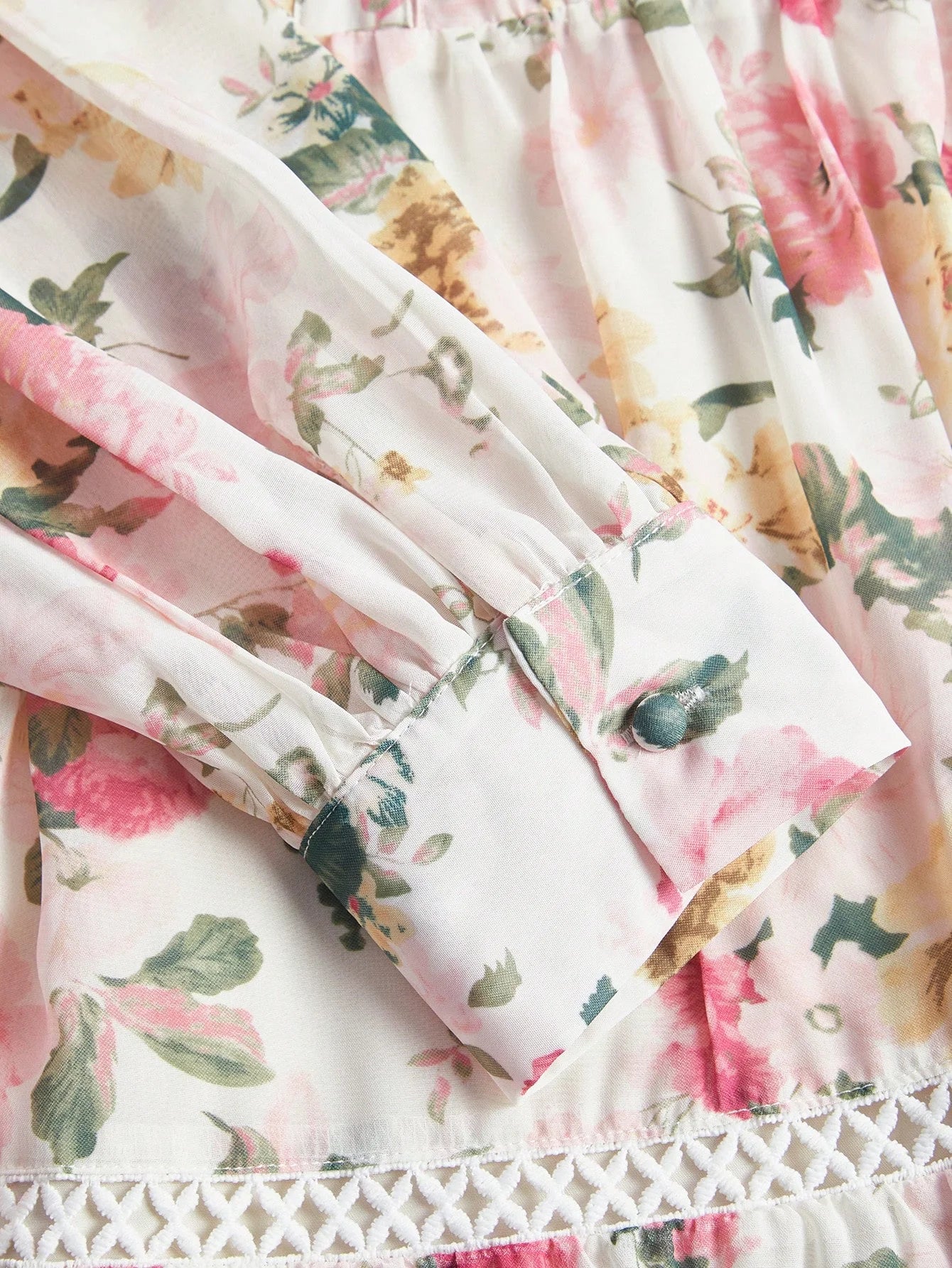 Pink Vacation Midi Dress Womens Elegant Floral Print Long Dress Colorful amp Graceful Dress For
