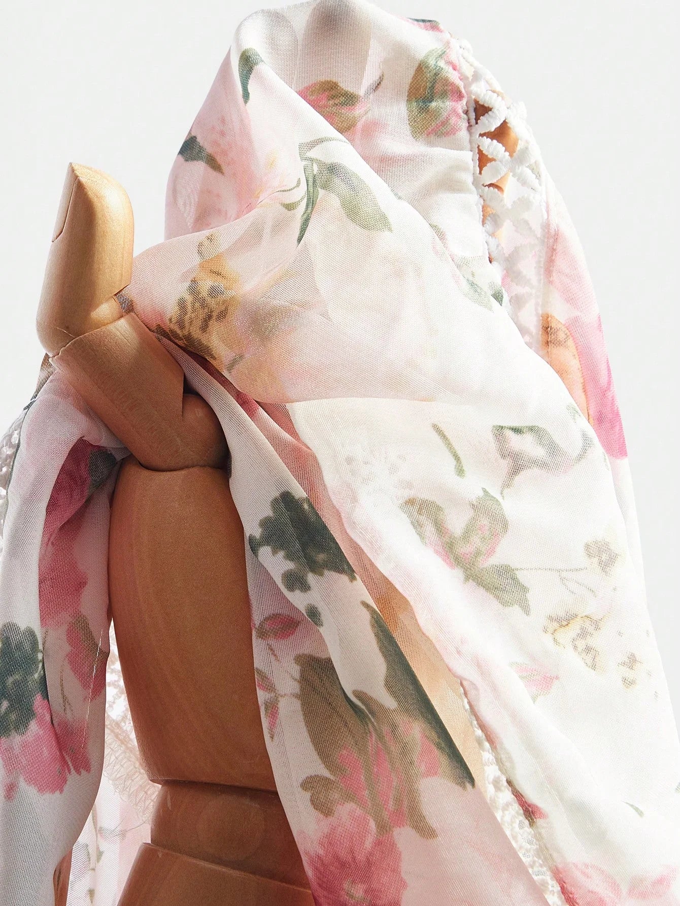 Pink Vacation Midi Dress Womens Elegant Floral Print Long Dress Colorful amp Graceful Dress For