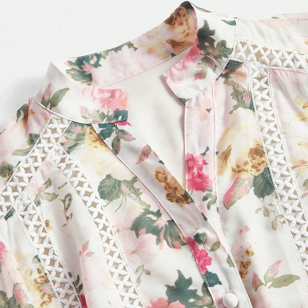 Pink Vacation Midi Dress Womens Elegant Floral Print Long Dress Colorful amp Graceful Dress For