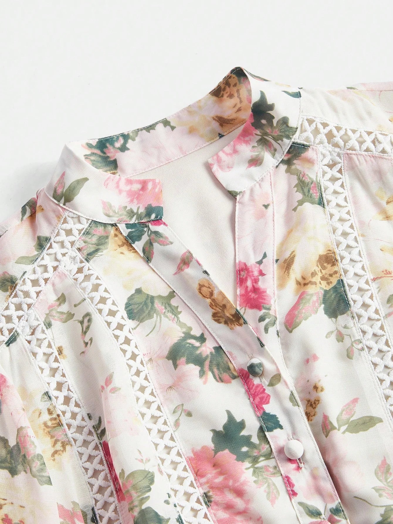 Pink Vacation Midi Dress Womens Elegant Floral Print Long Dress Colorful amp Graceful Dress For