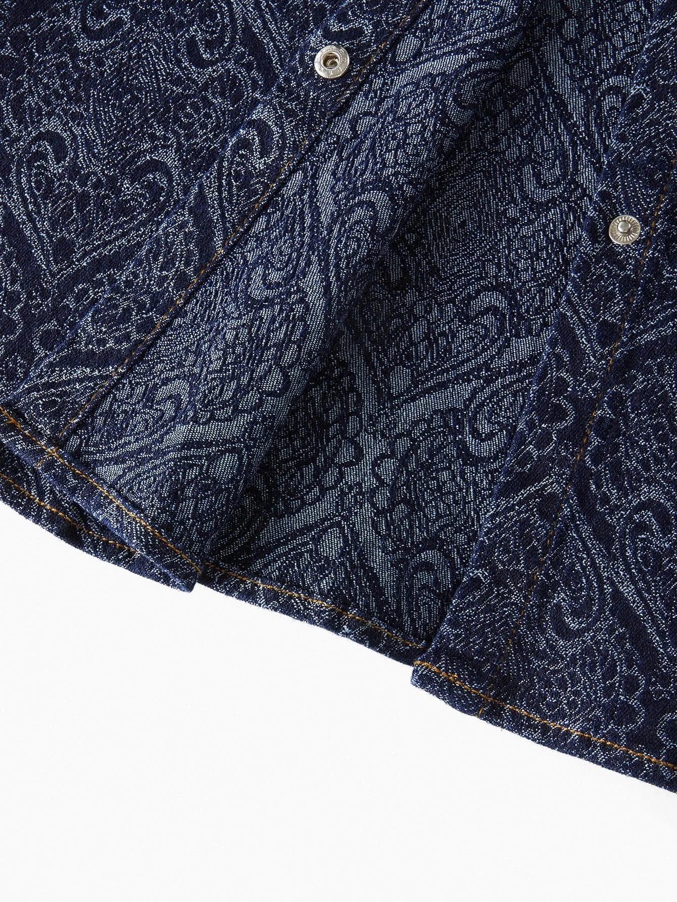 PREMIUM ALL OVER PRINT BUTTON UP DENIM TOP