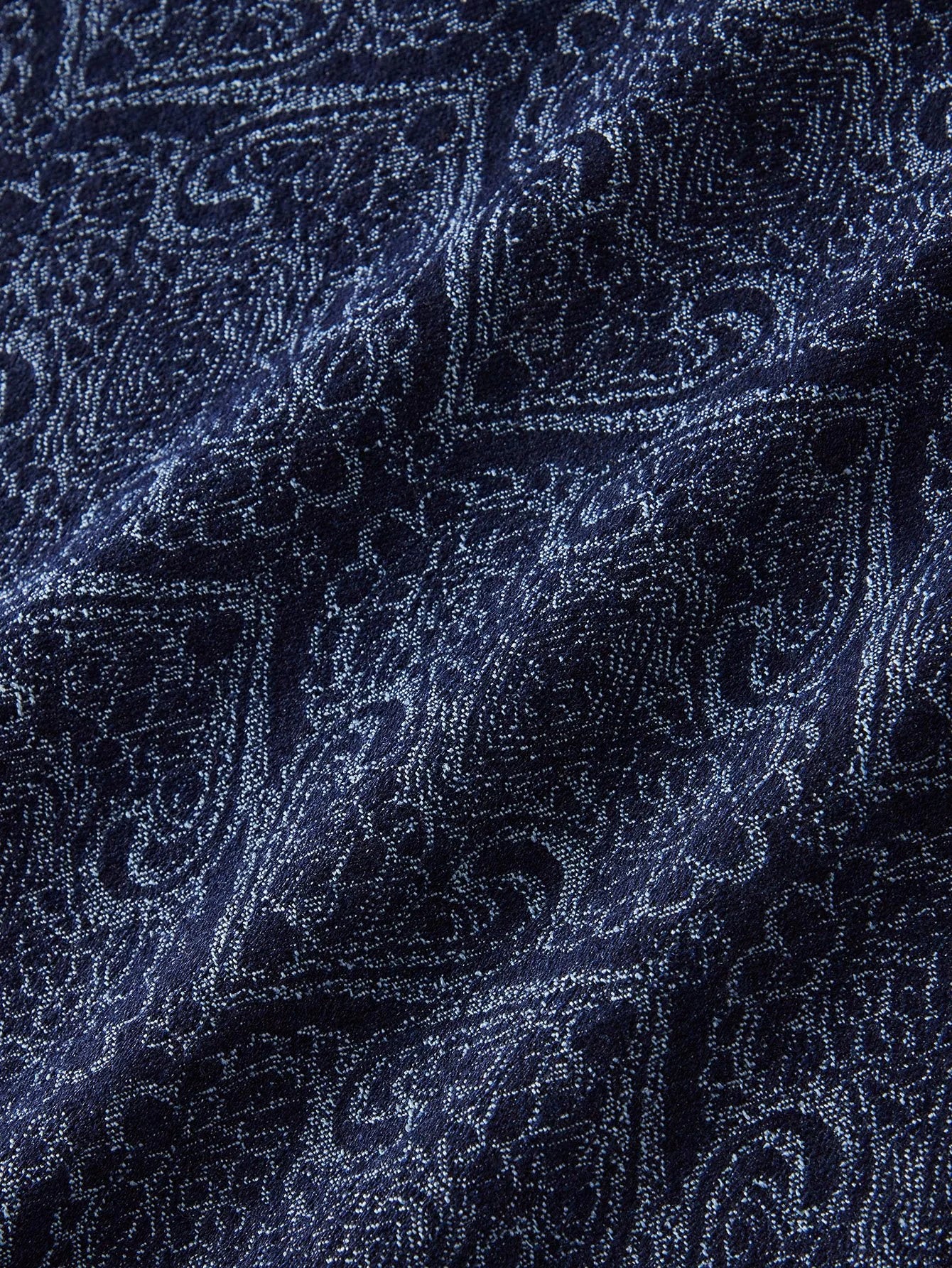PREMIUM ALL OVER PRINT BUTTON UP DENIM TOP