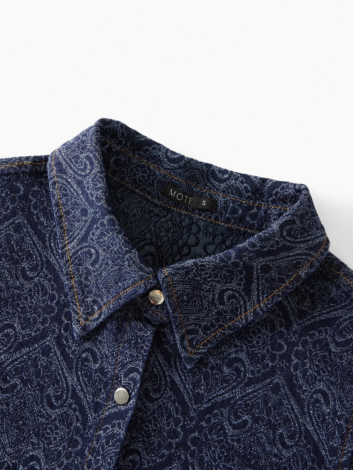 PREMIUM ALL OVER PRINT BUTTON UP DENIM TOP