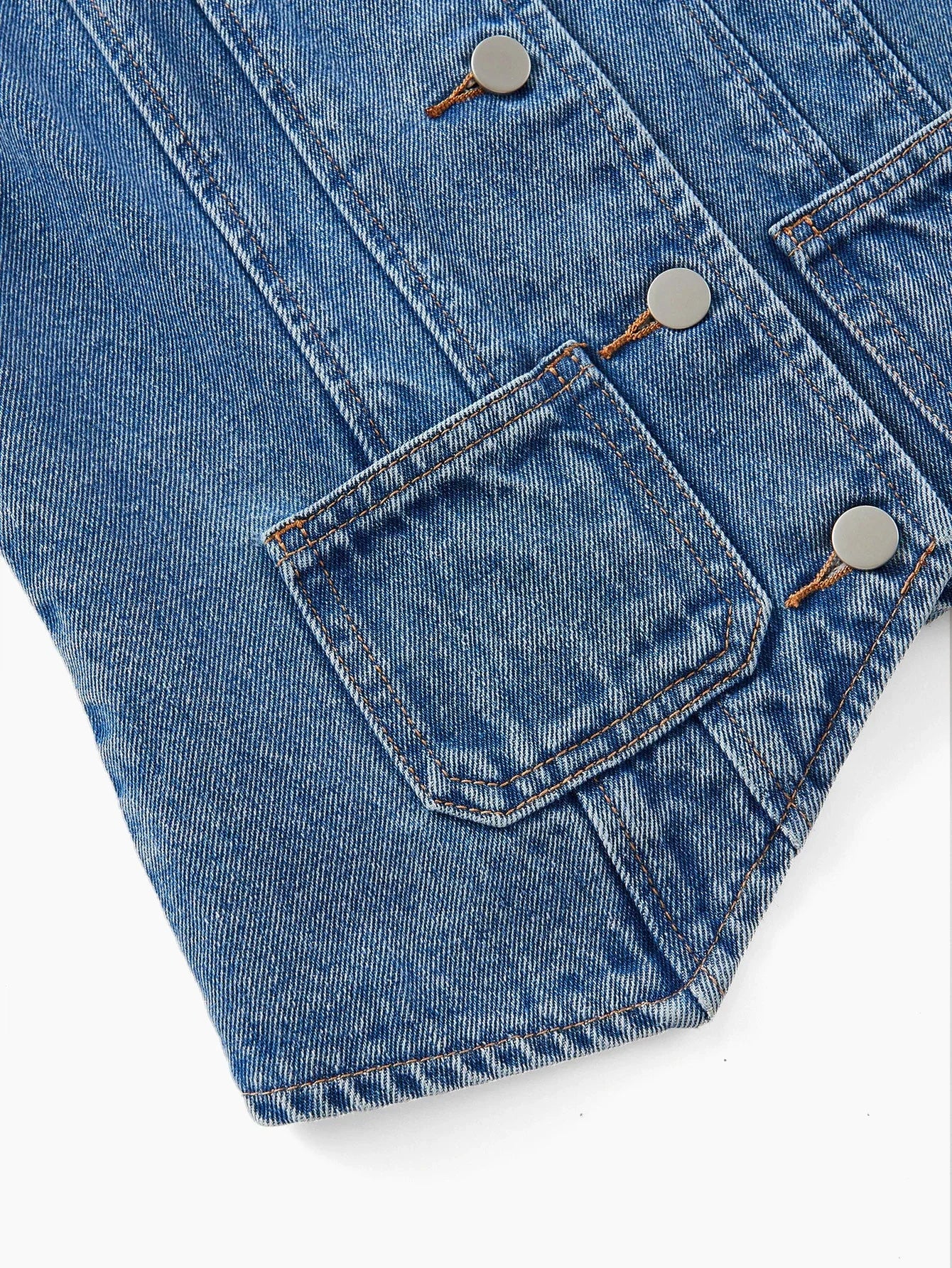 PREMIUM BUTTON FRONT DENIM TOP