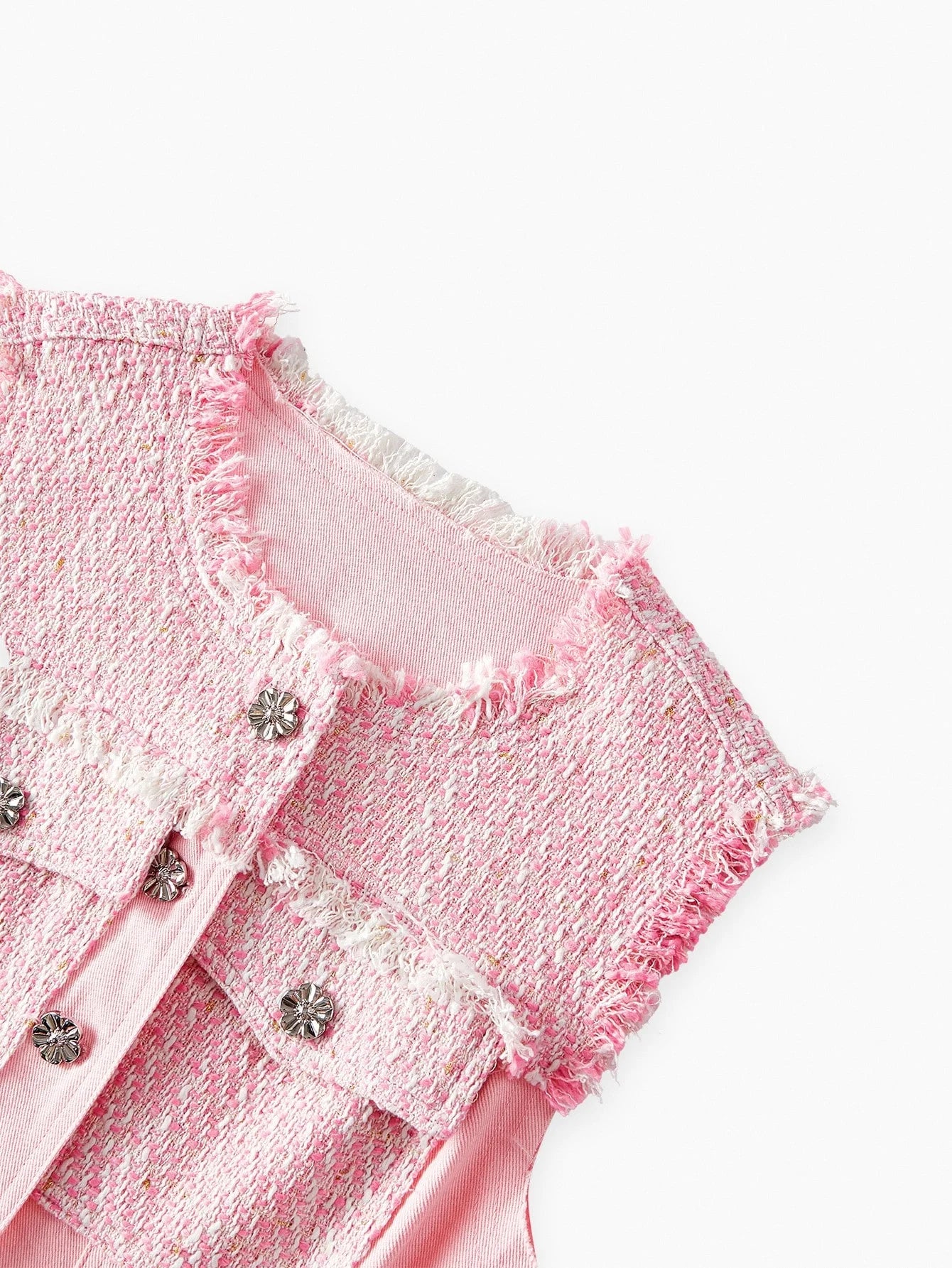 PREMIUM BUTTON UP BELTED DENIM TOP