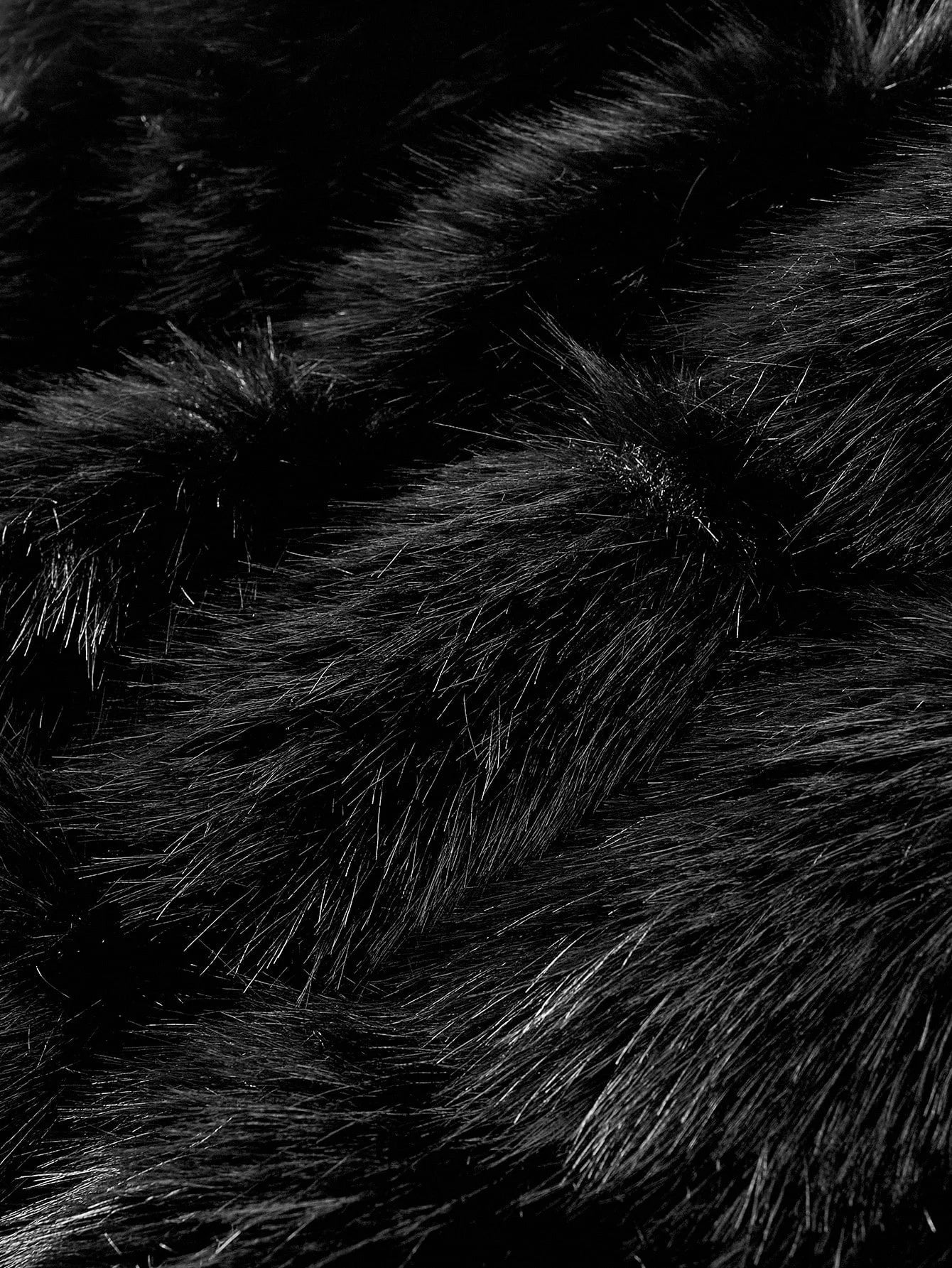 PREMIUM BUTTON UP LONG SLEEVE FAUX FUR COAT