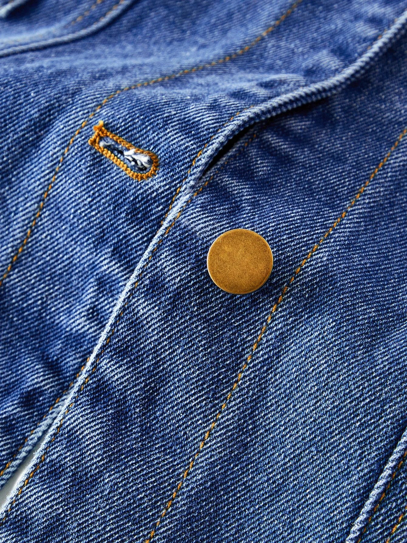 PREMIUM BUTTON UP POCKET DENIM COAT