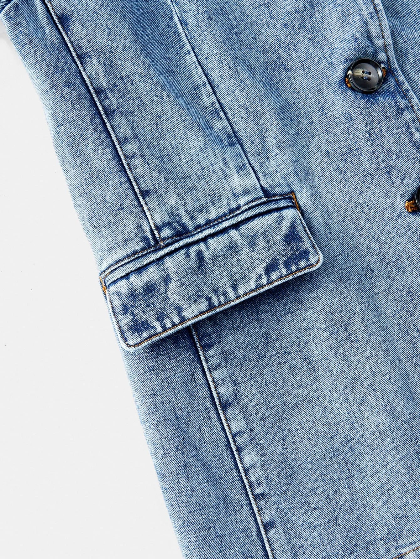 PREMIUM CASUAL ELEGANT EMBROIDERED LOOSE DENIM BLAZER