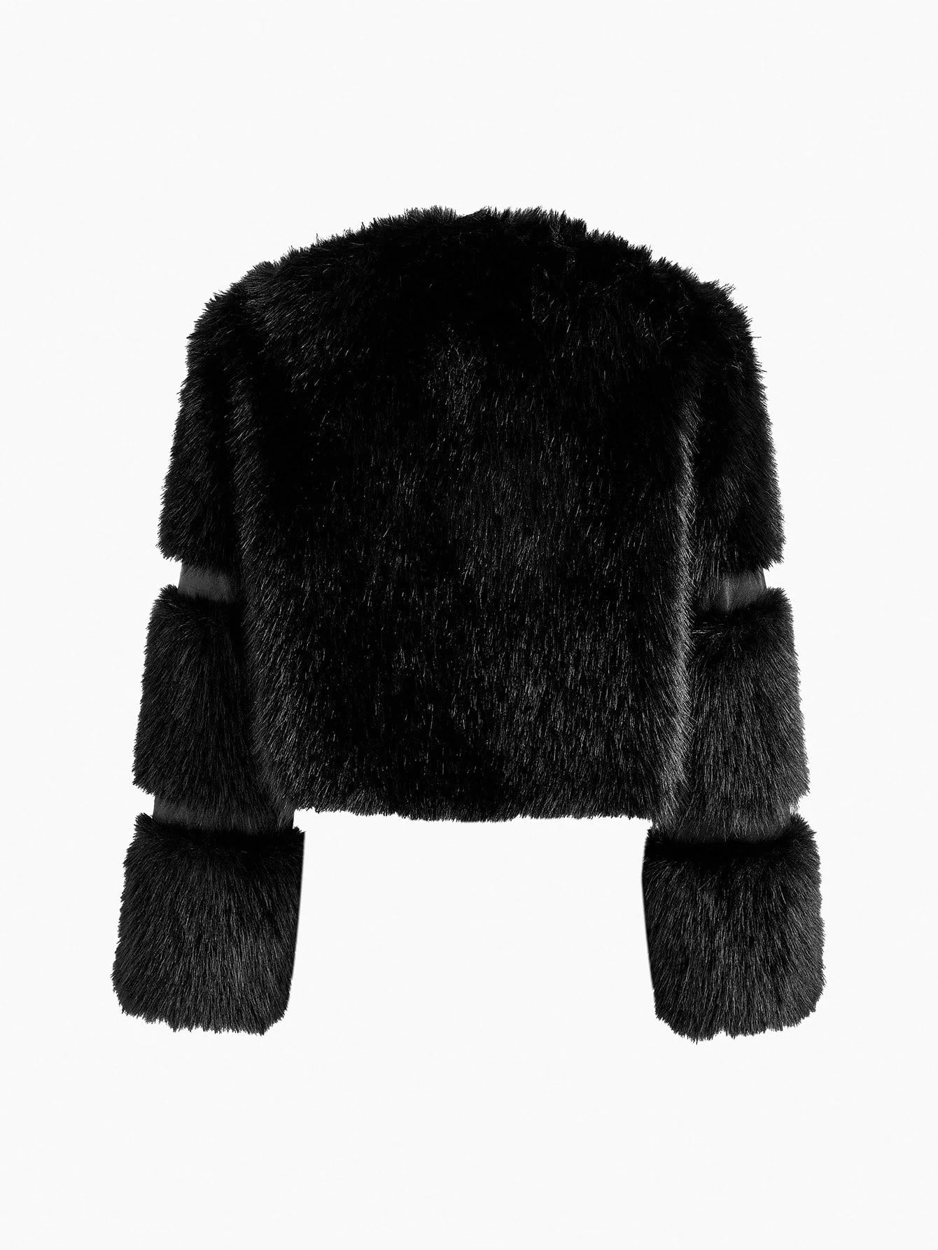 PREMIUM CHIC FAUX FUR SHORT JACKET AUTUMNWINTER PARTY